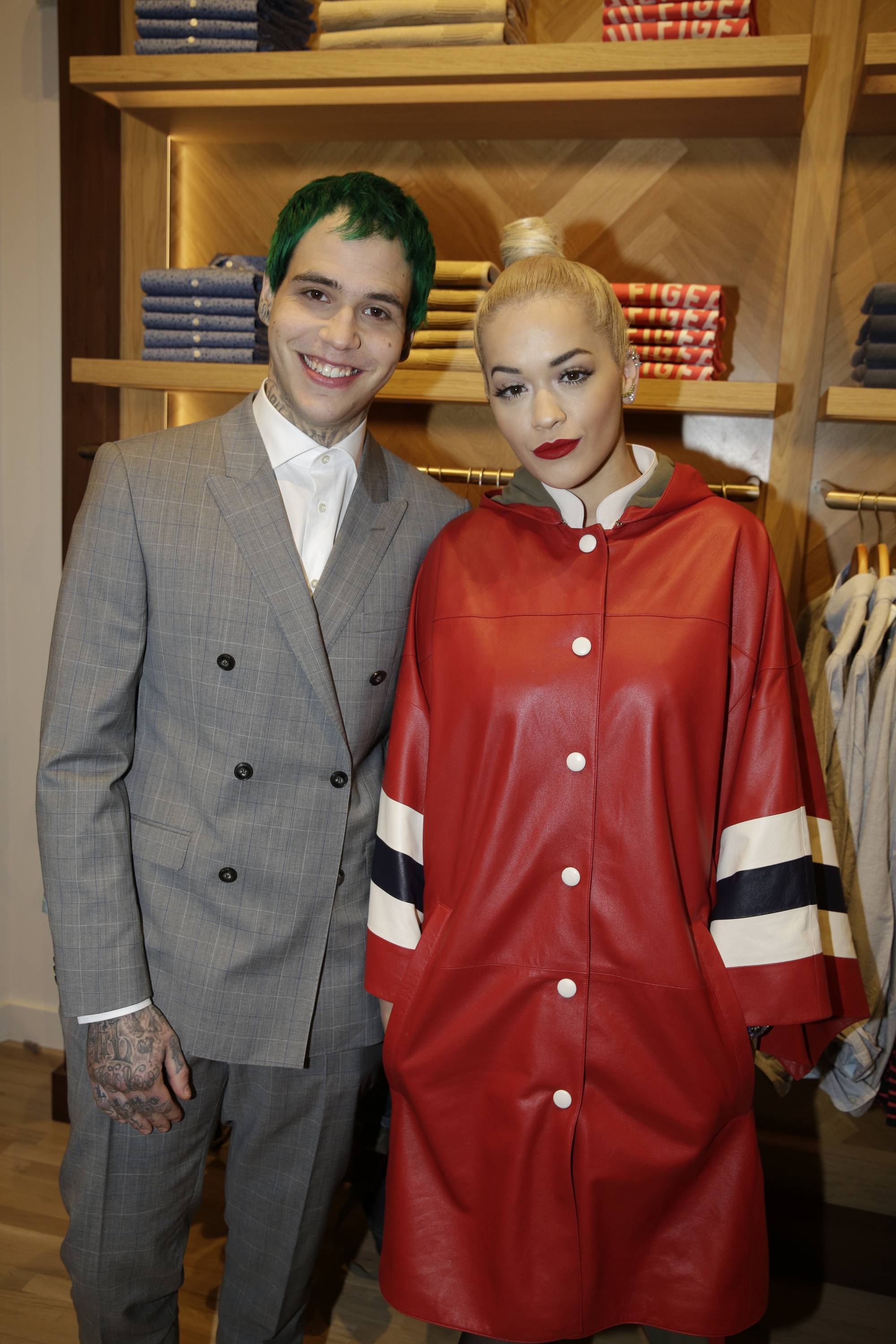 Rita Ora attends the Tommy Hilfiger Opening Store