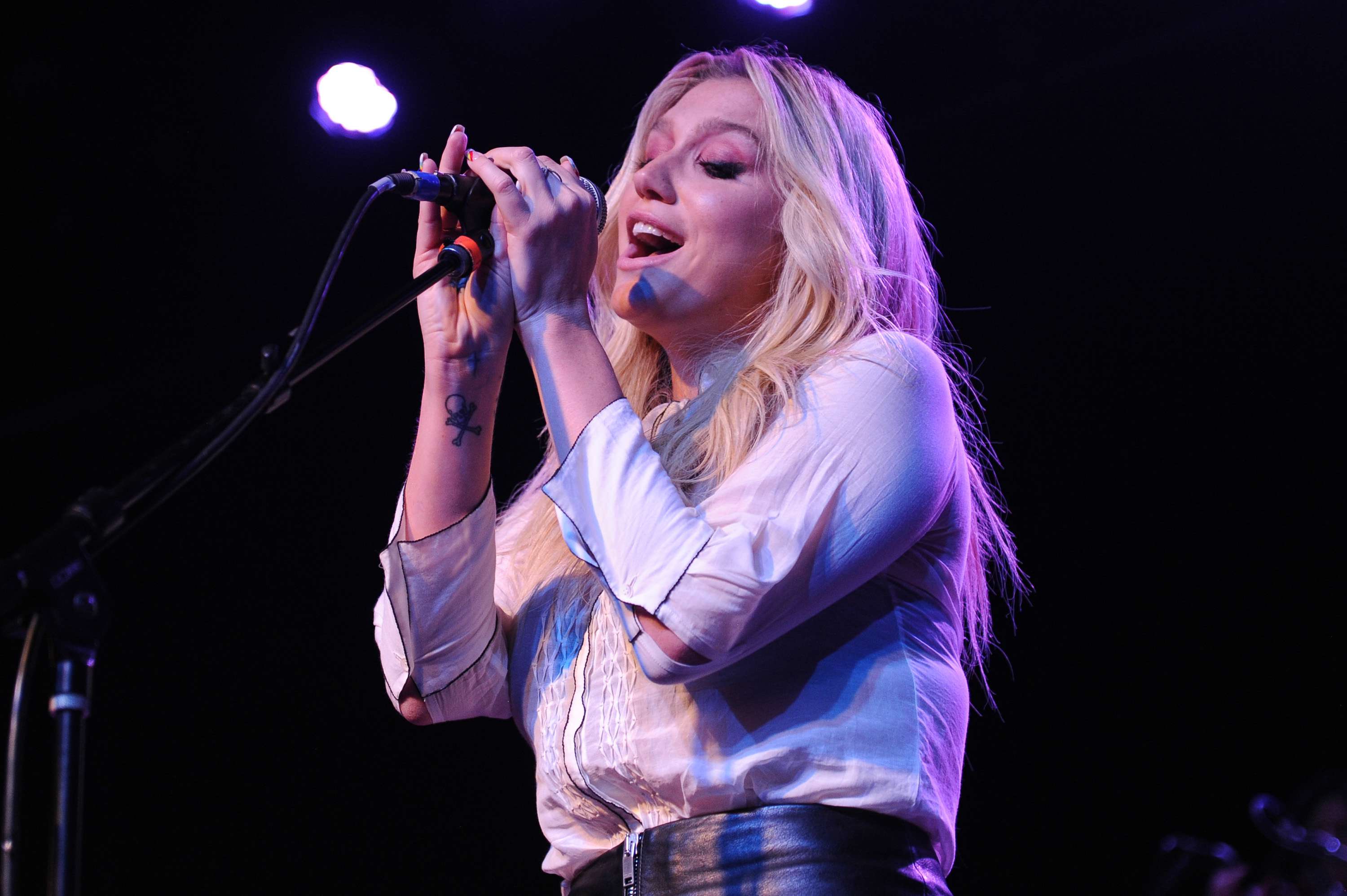 Kesha on stage at Brian Fest: A Night to Celebrate the Music of Brian Wilson