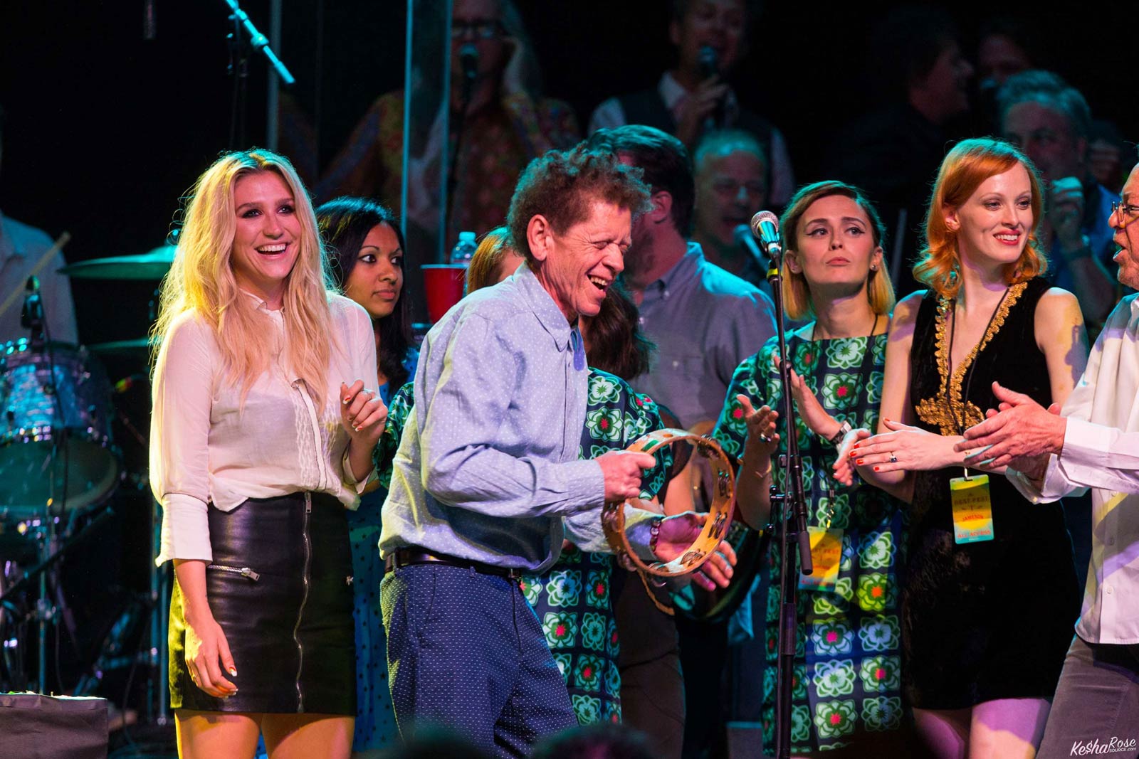 Kesha on stage at Brian Fest: A Night to Celebrate the Music of Brian Wilson