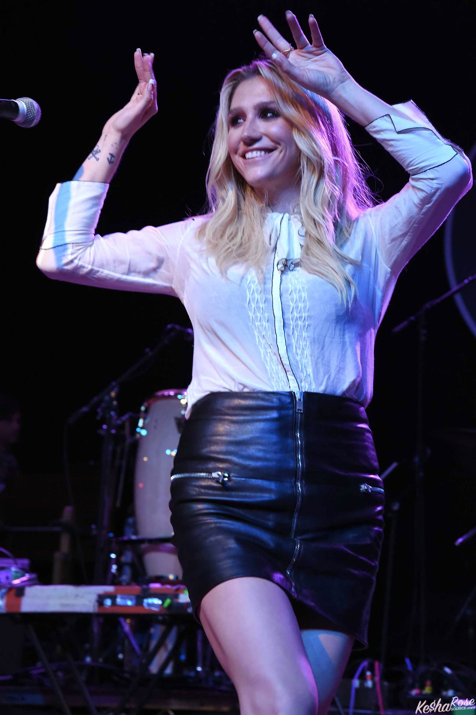 Kesha on stage at Brian Fest: A Night to Celebrate the Music of Brian Wilson