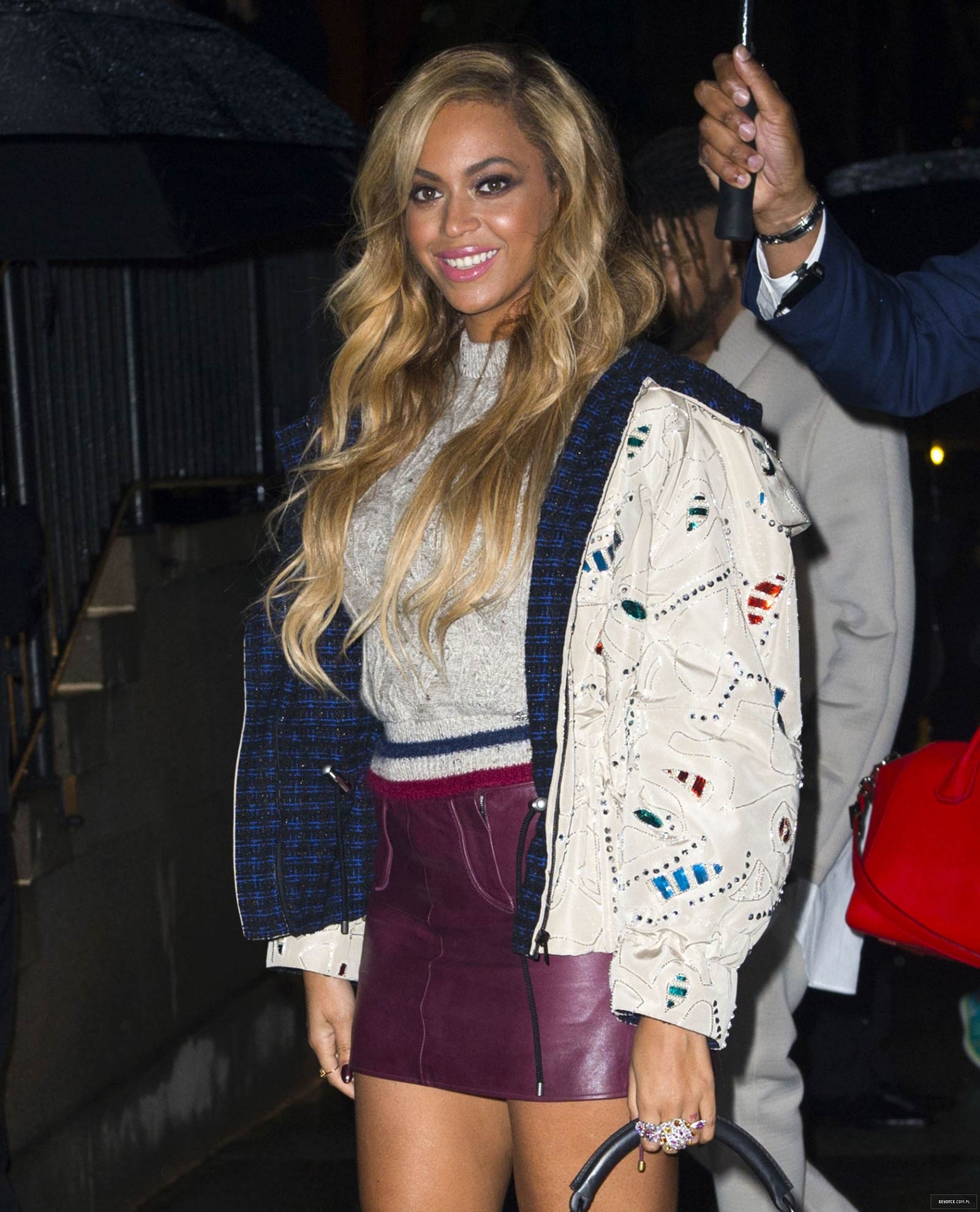 Beyonce at the Chanel Fashion Show in New York City