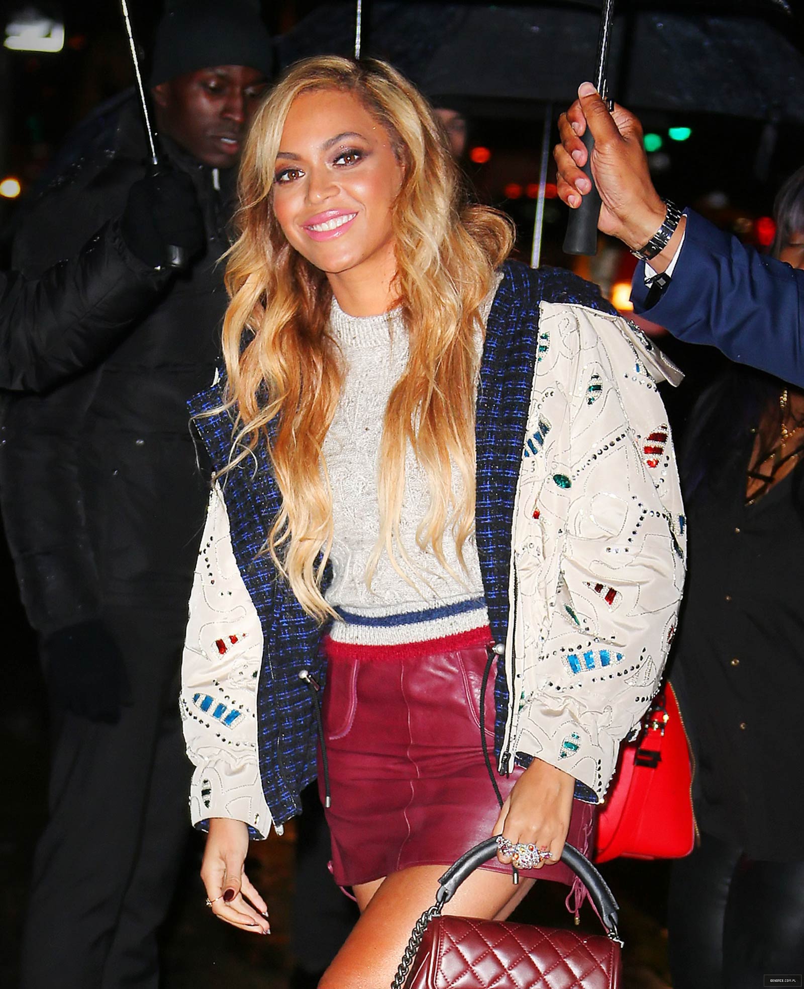 Beyonce at the Chanel Fashion Show in New York City