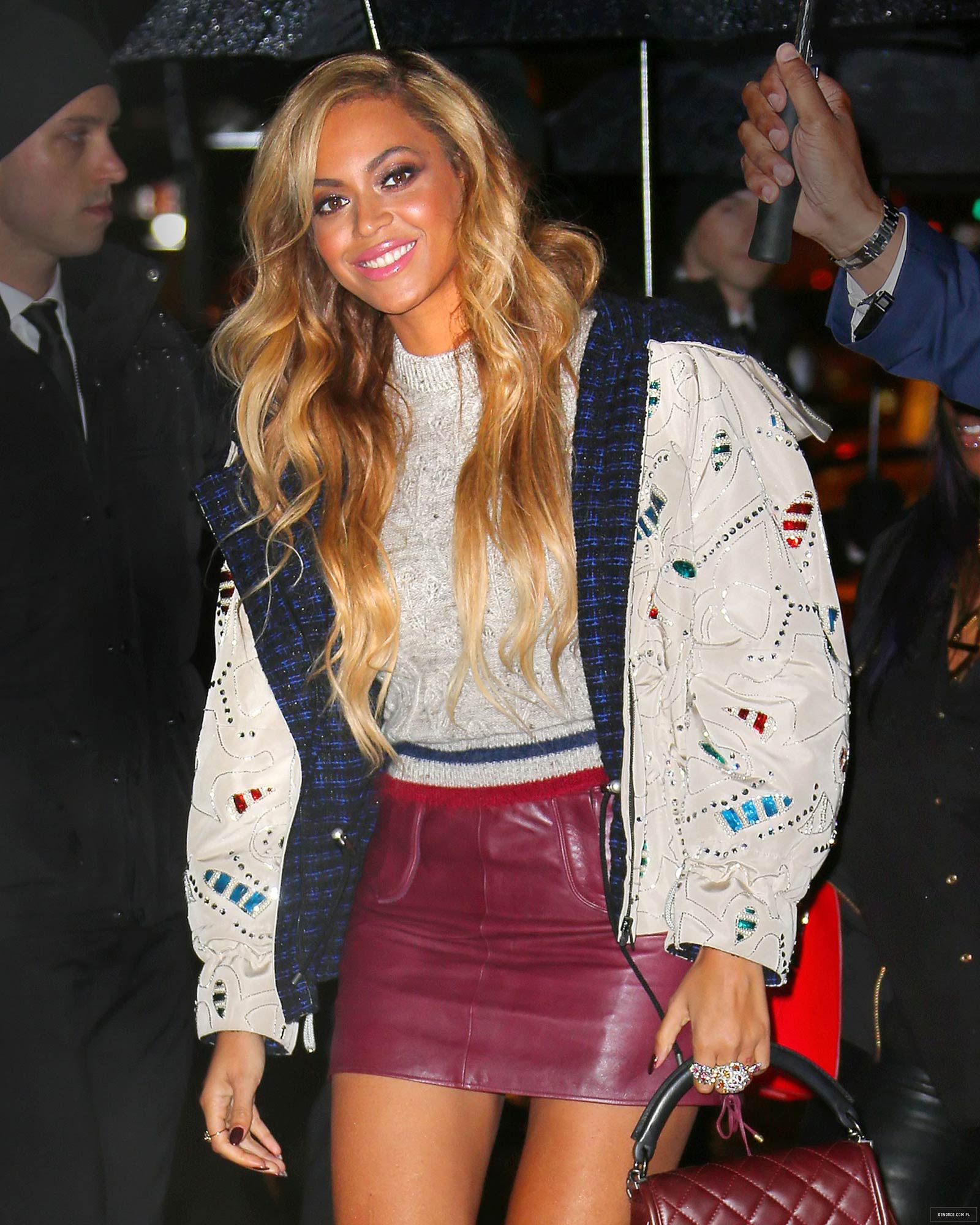 Beyonce at the Chanel Fashion Show in New York City