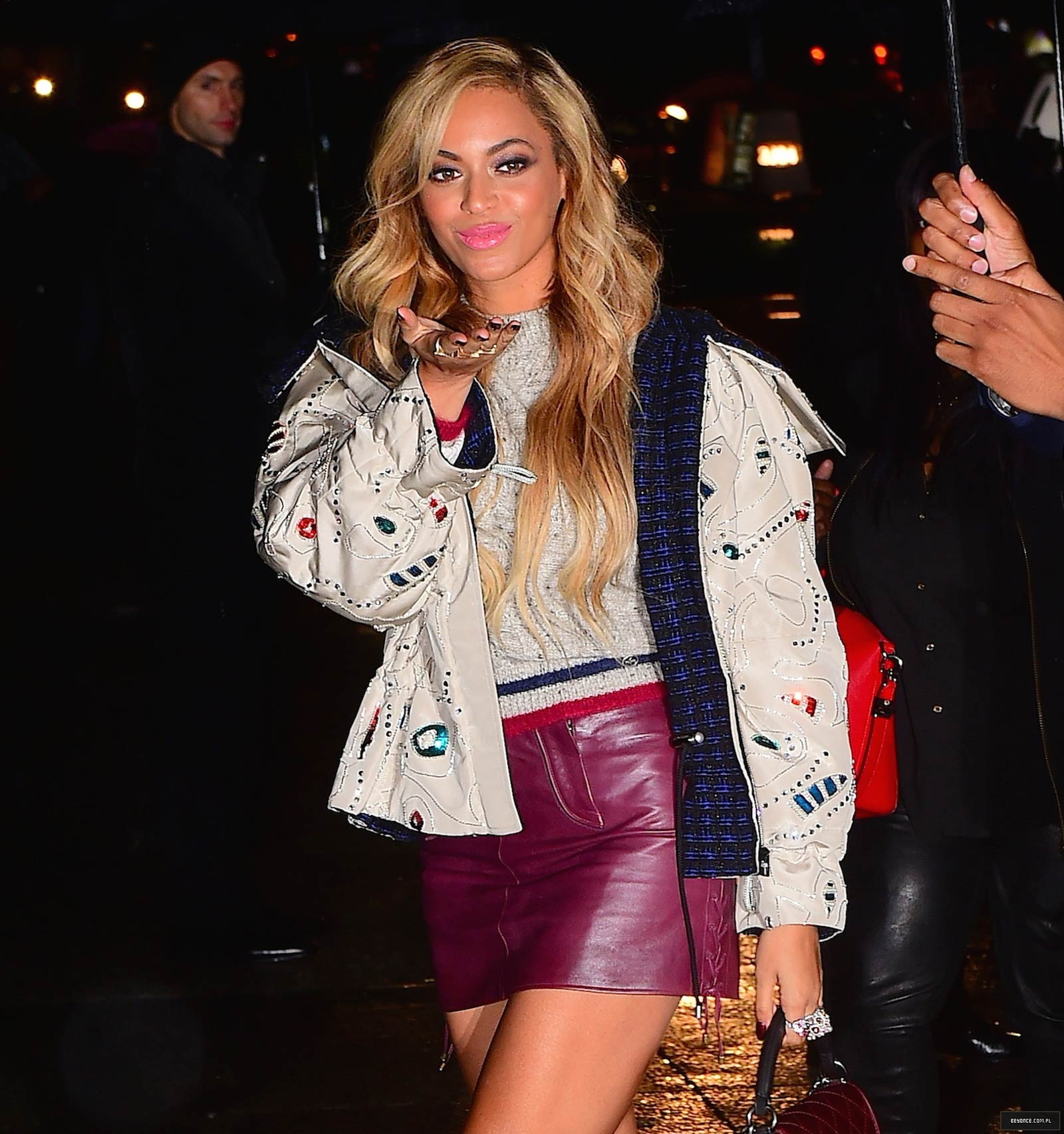 Beyonce at the Chanel Fashion Show in New York City