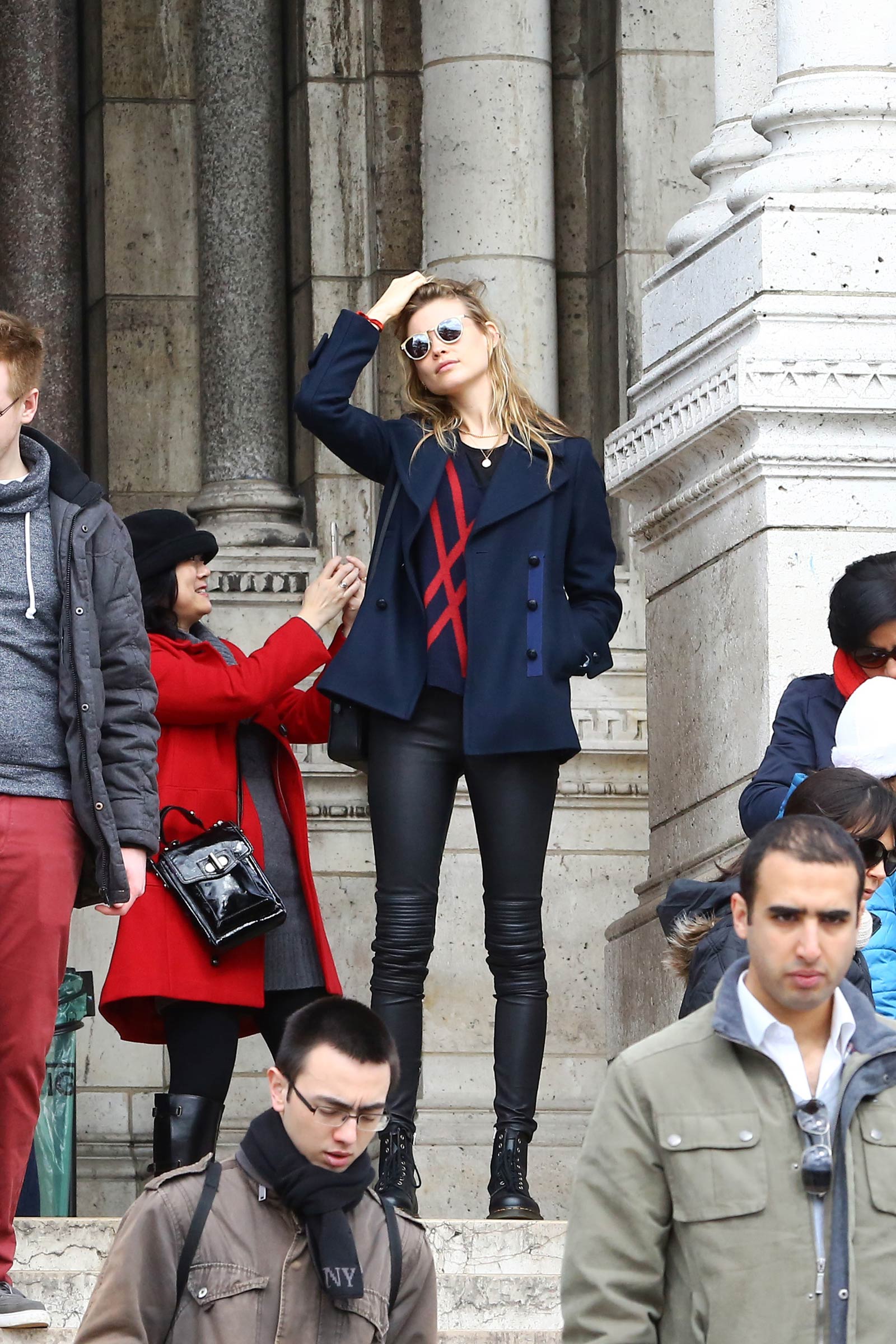 Behati Prinsloo out and about in Paris