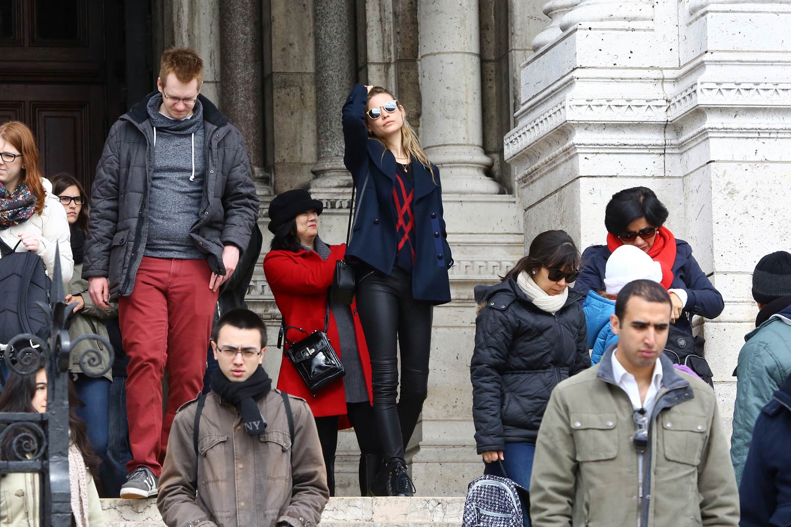 Behati Prinsloo out and about in Paris