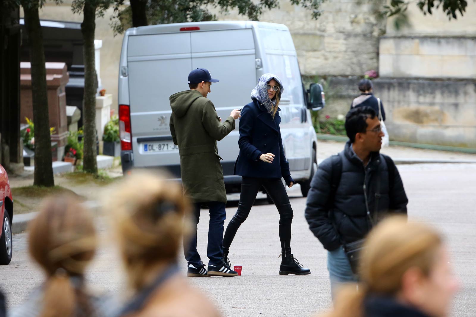 Behati Prinsloo out and about in Paris