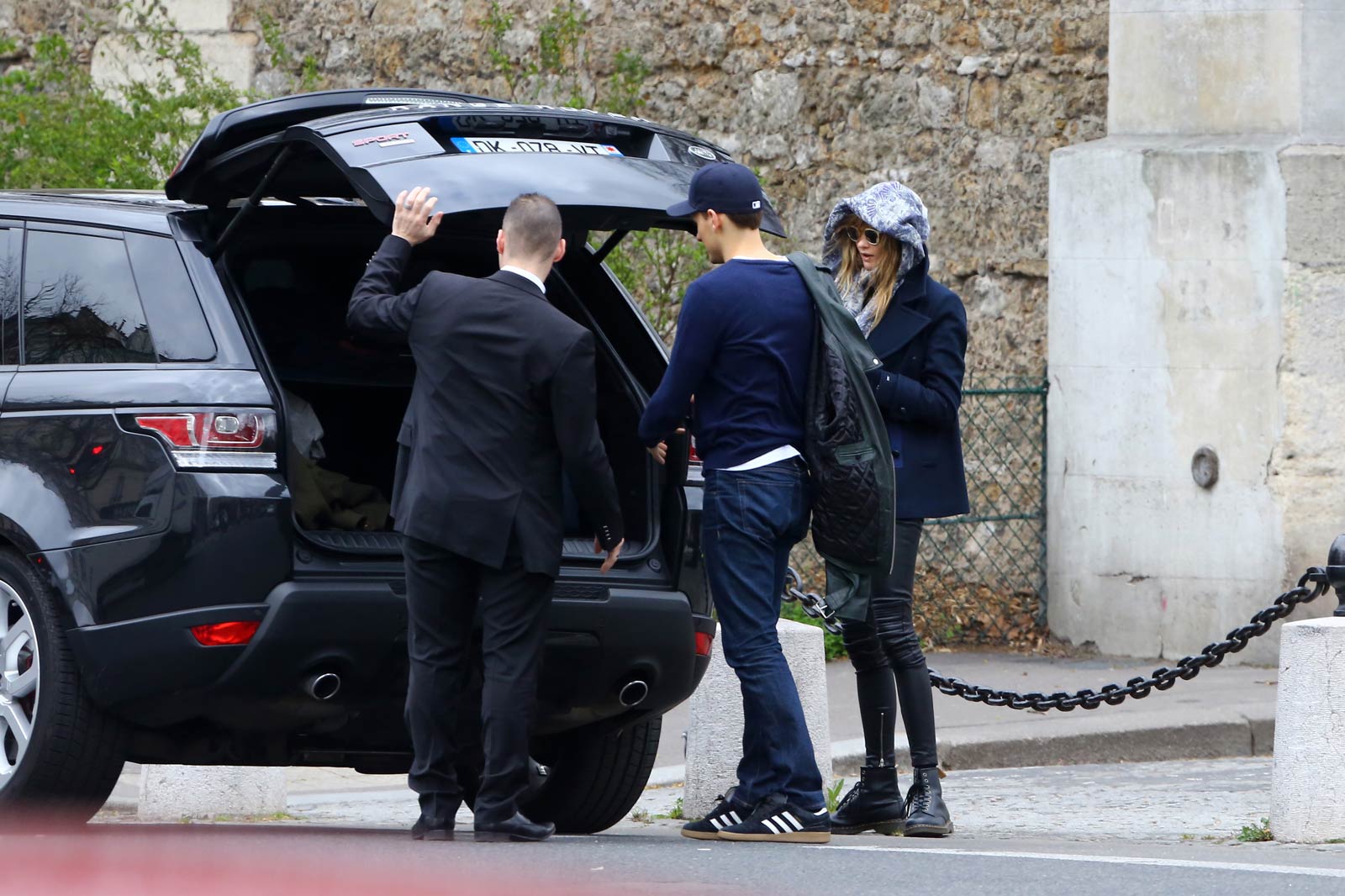 Behati Prinsloo out and about in Paris