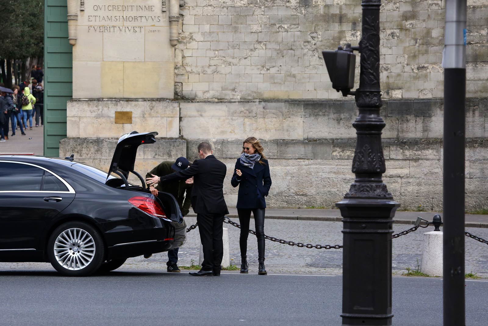 Behati Prinsloo out and about in Paris