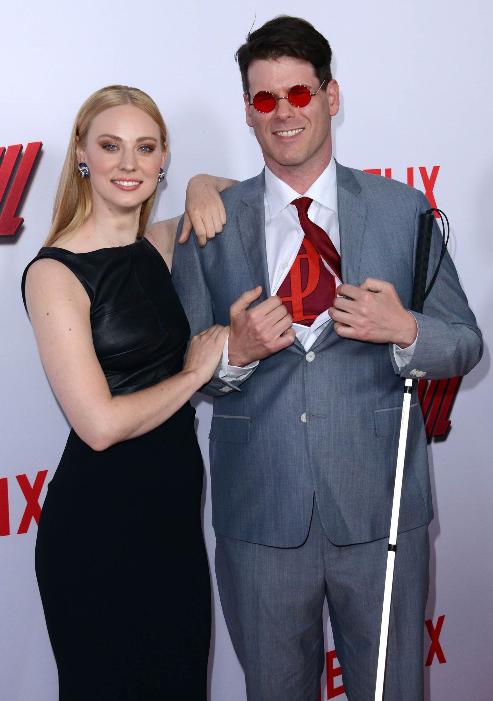 Deborah Ann Woll attends Daredevil Premiere