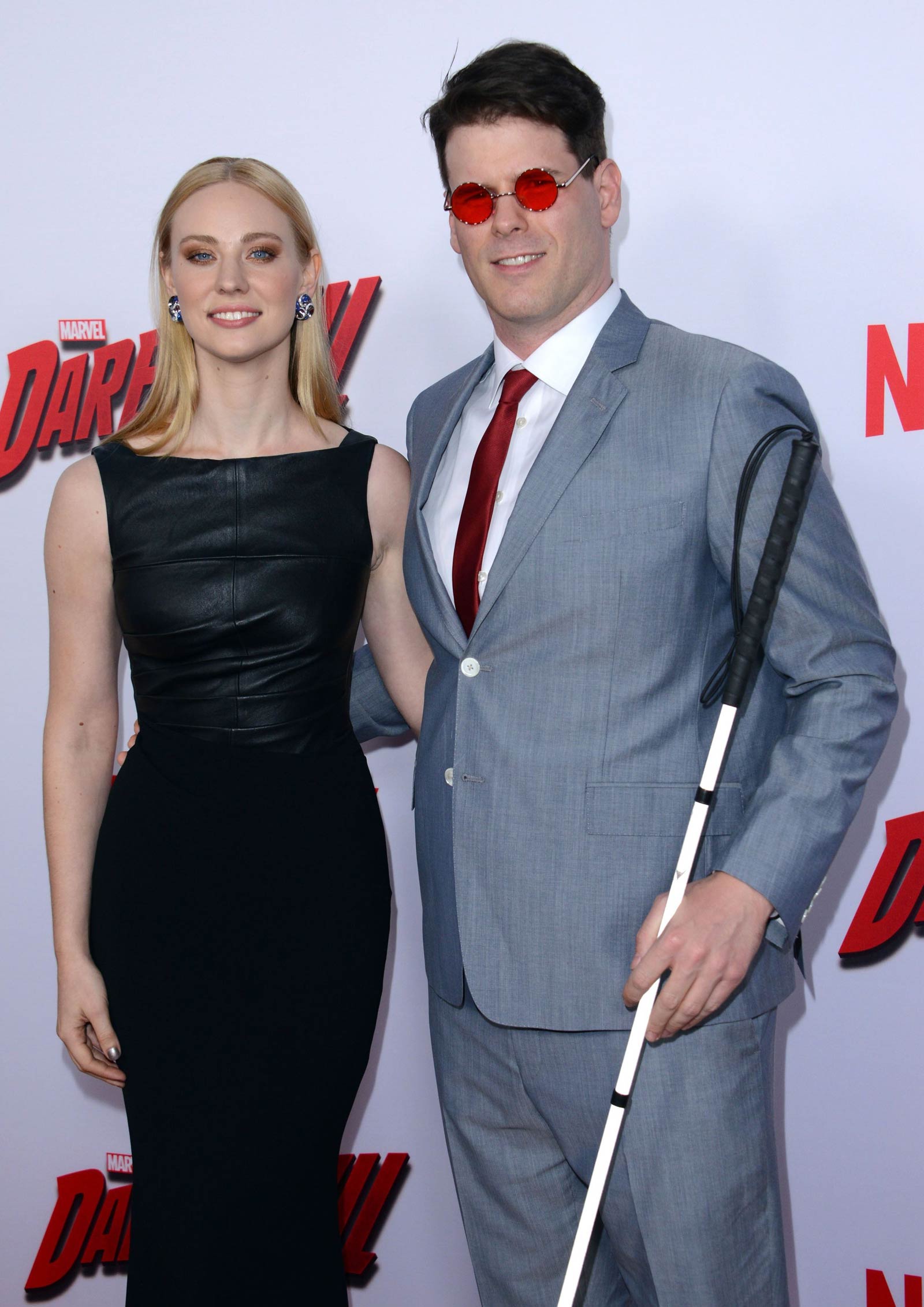 Deborah Ann Woll attends Daredevil Premiere