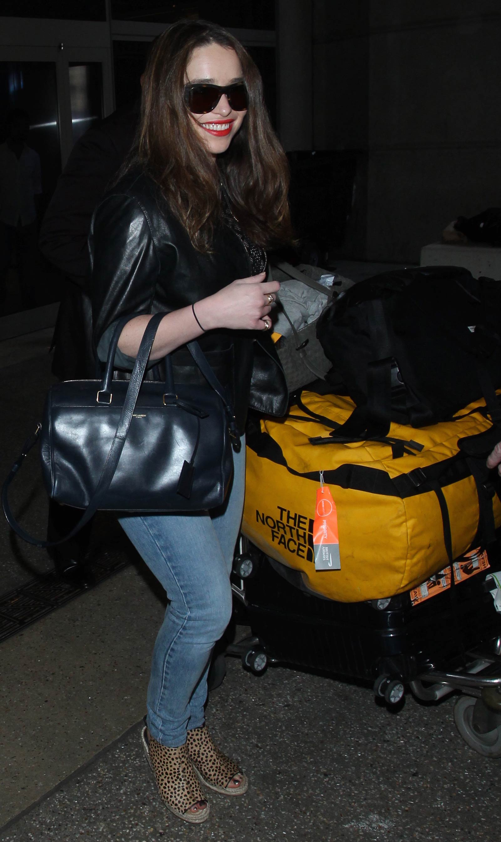 Emilia Clarke at LAX Airport in Los Angeles