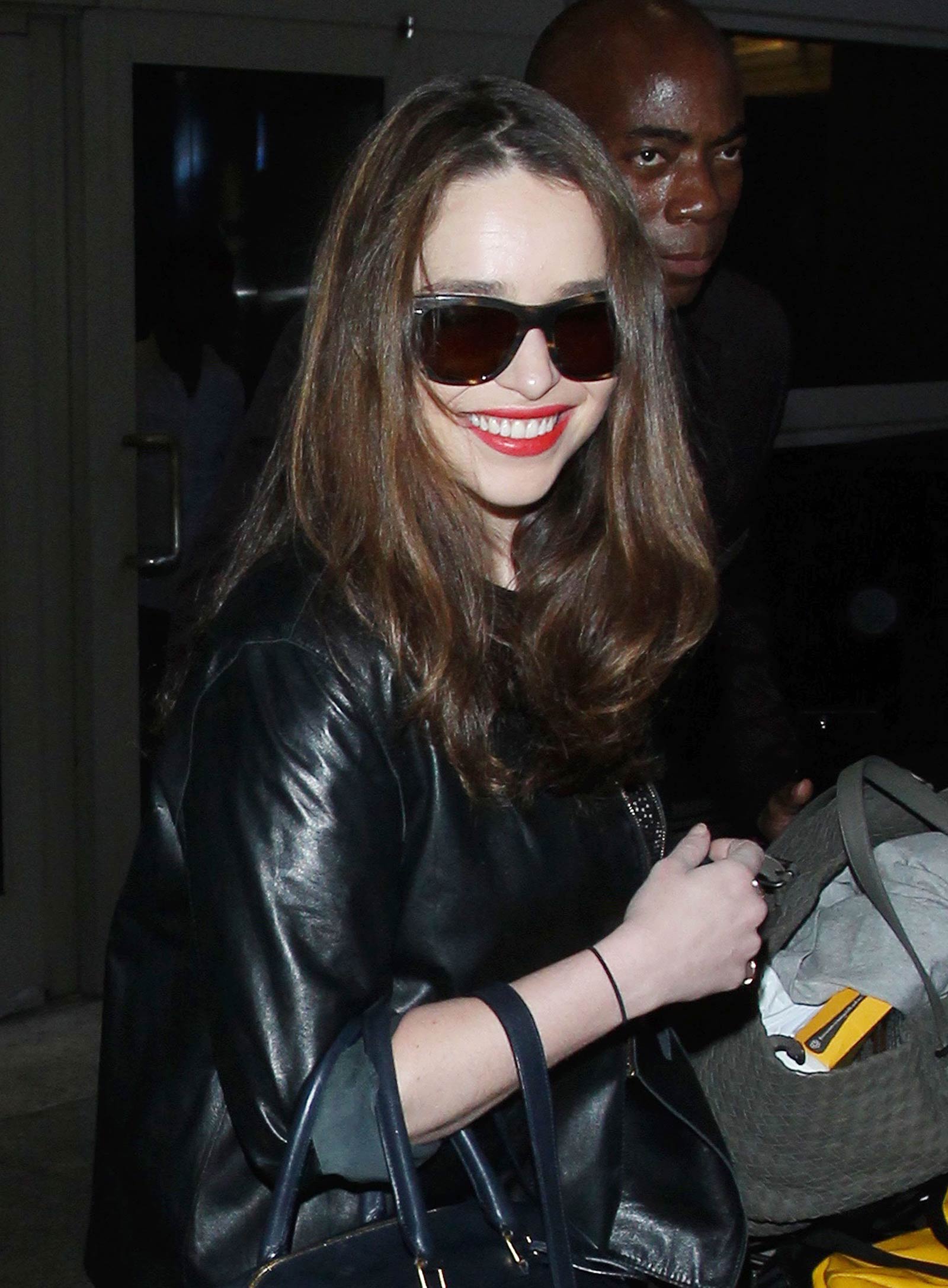 Emilia Clarke at LAX Airport in Los Angeles