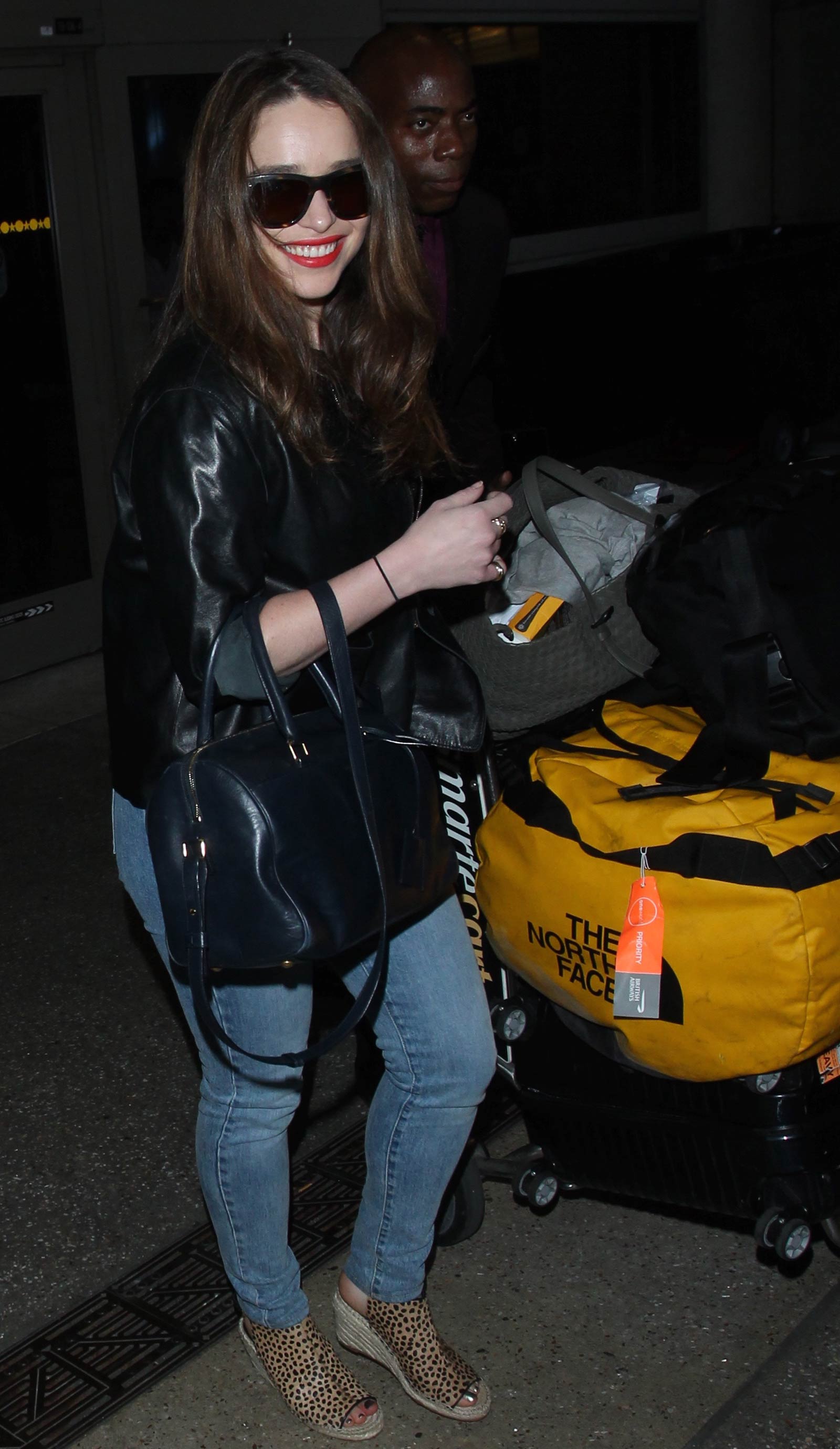 Emilia Clarke at LAX Airport in Los Angeles