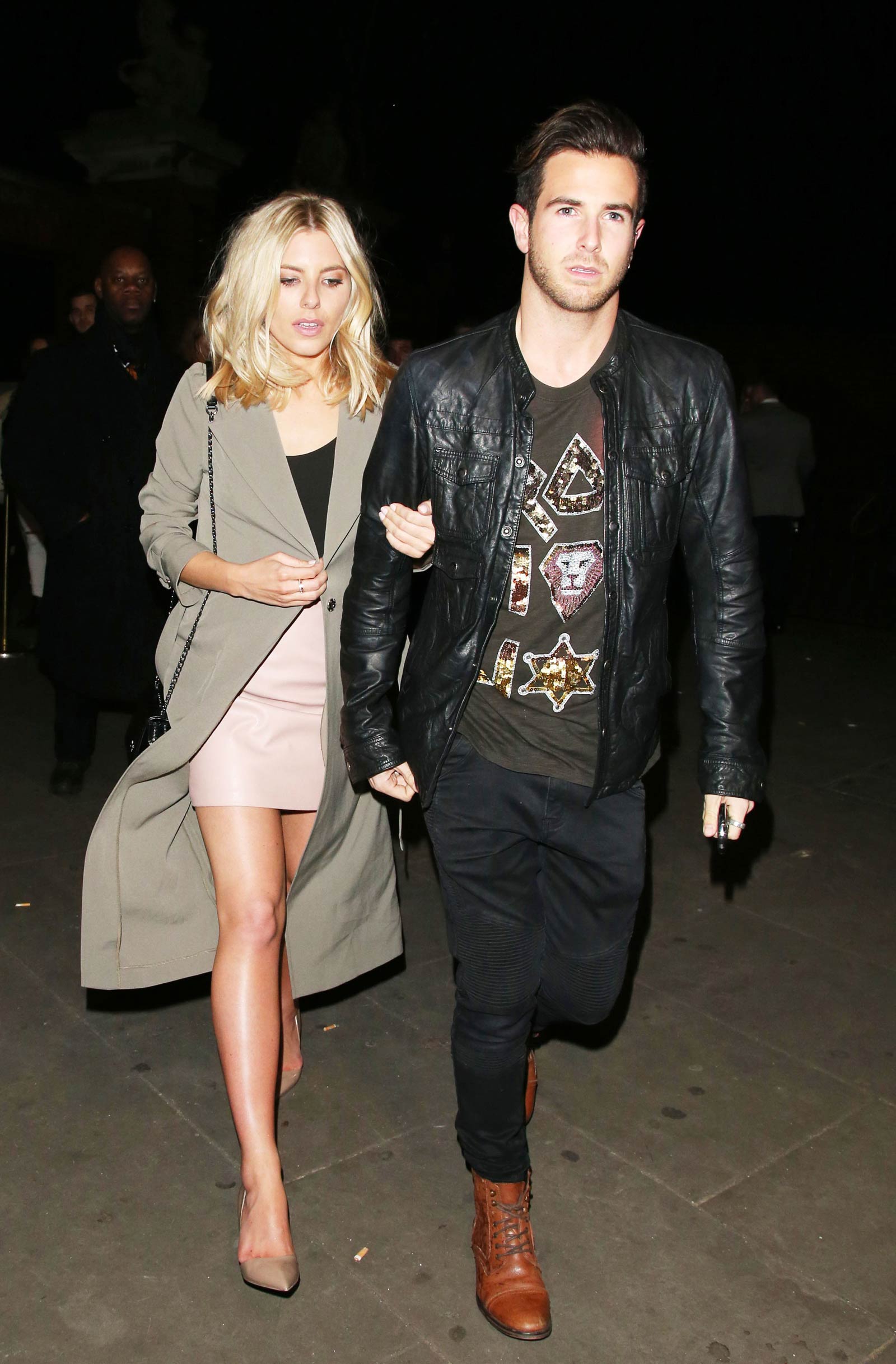 Mollie King night out in London