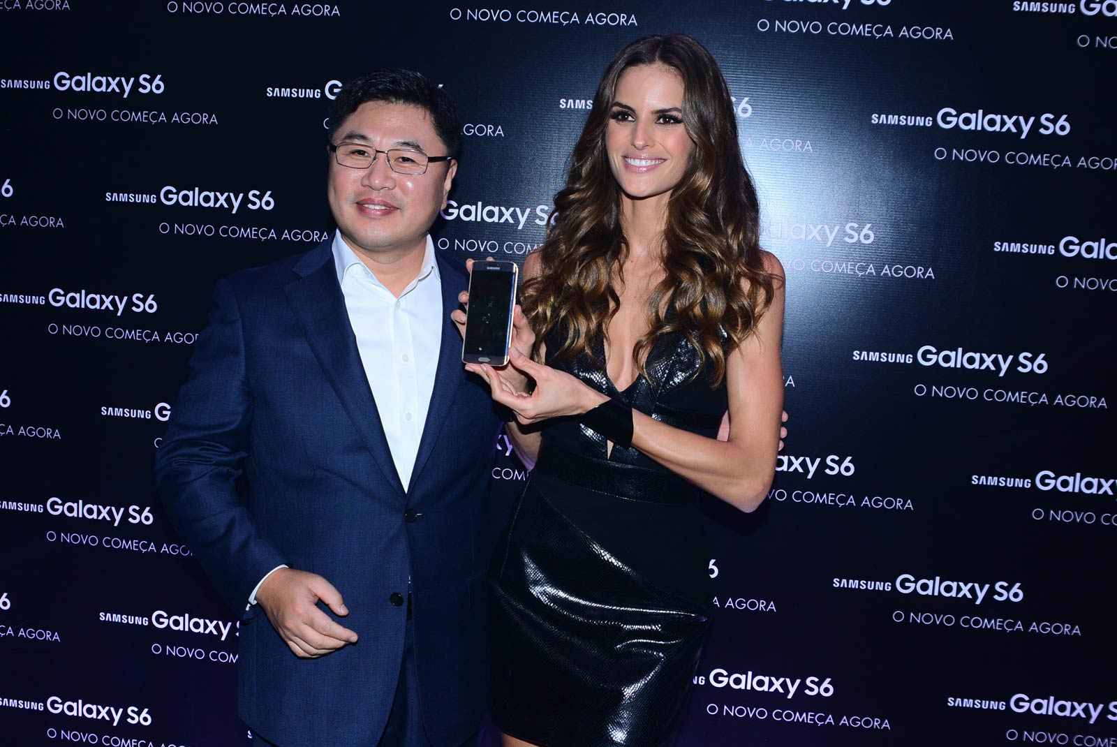 Izabel Goulart attends Samsung Galaxy S6 & S6 edge launch