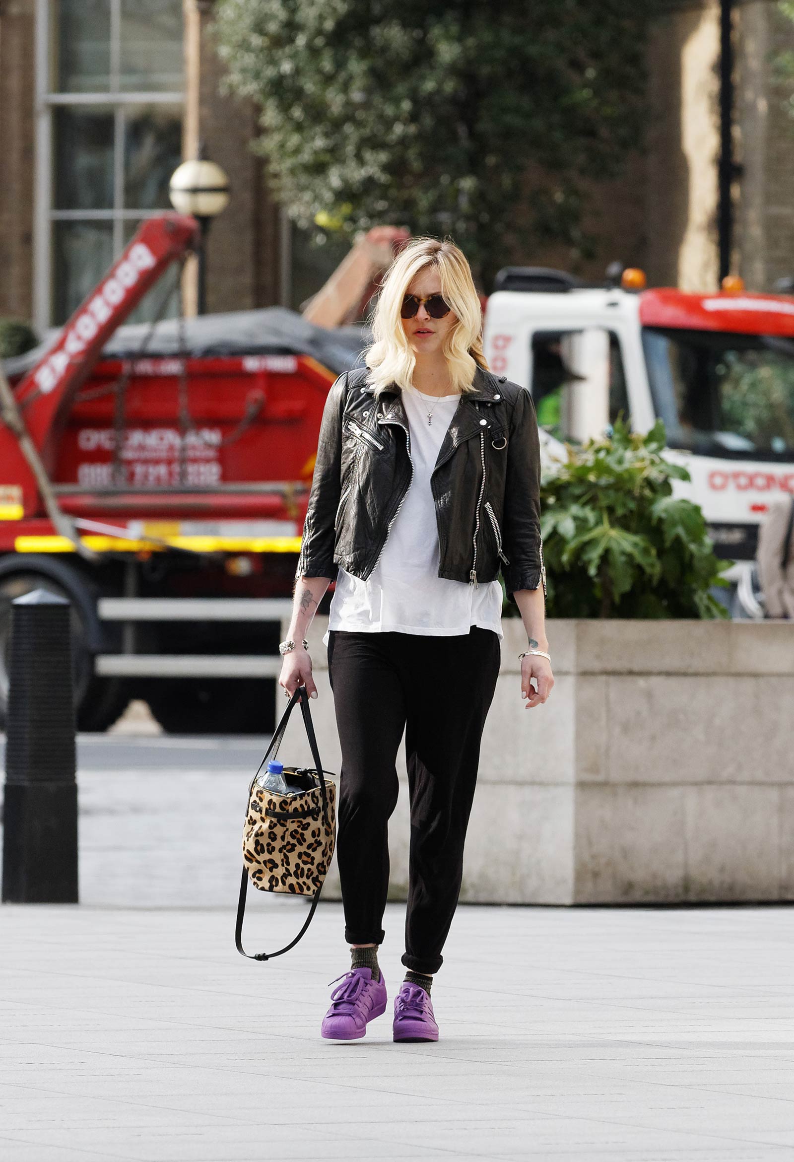 Fearne Cotton seen arriving at BBC Radio 1