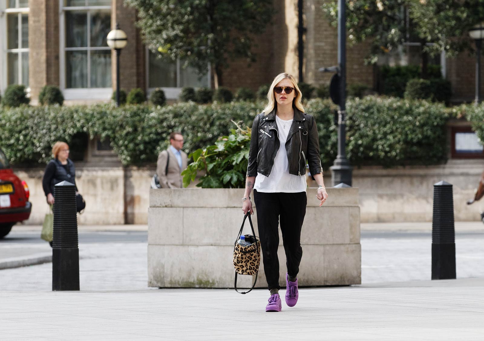 Fearne Cotton seen arriving at BBC Radio 1