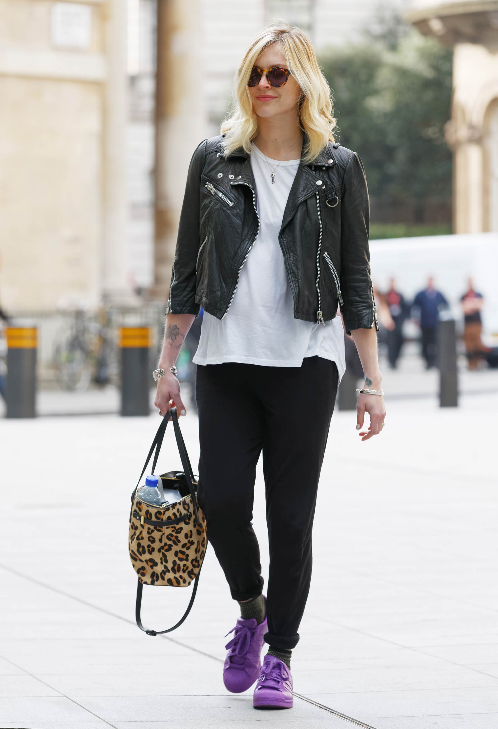 Fearne Cotton seen arriving at BBC Radio 1
