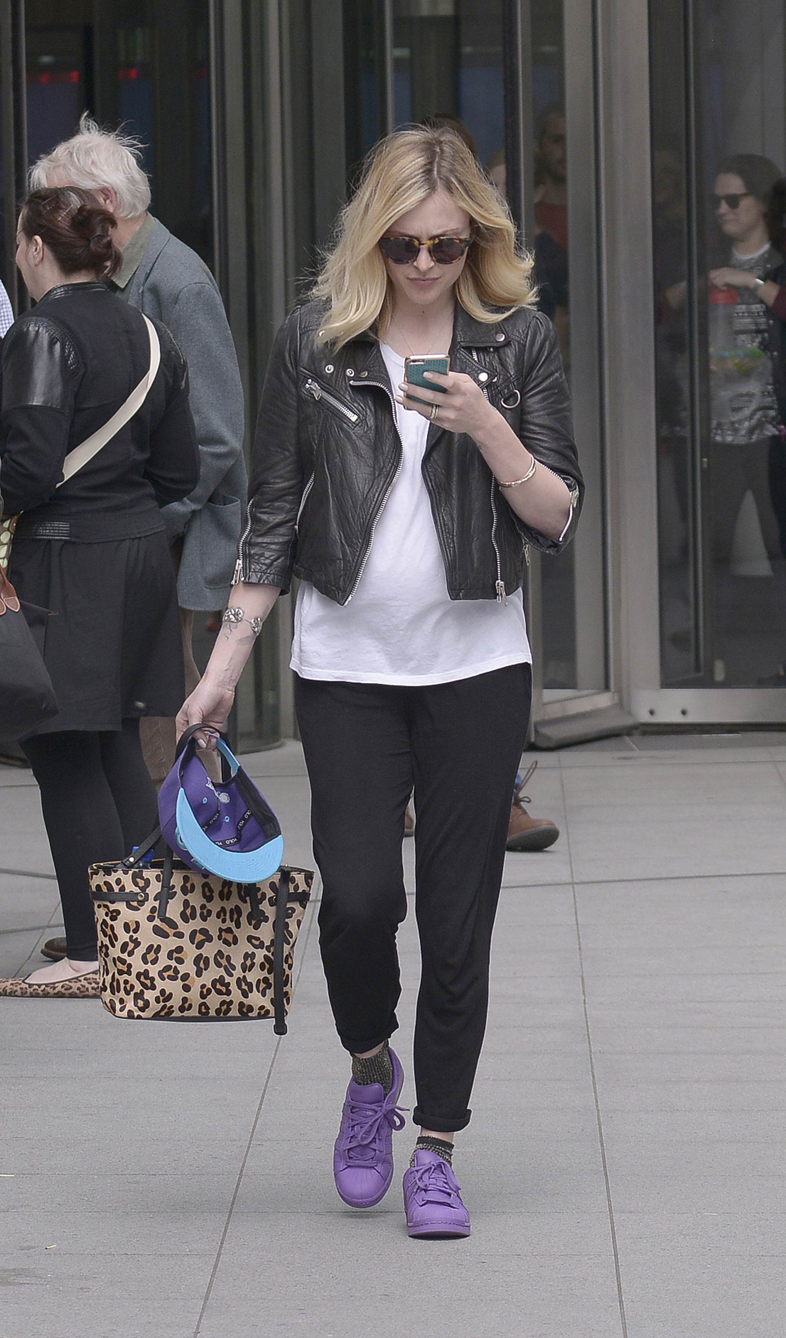 Fearne Cotton seen arriving at BBC Radio 1