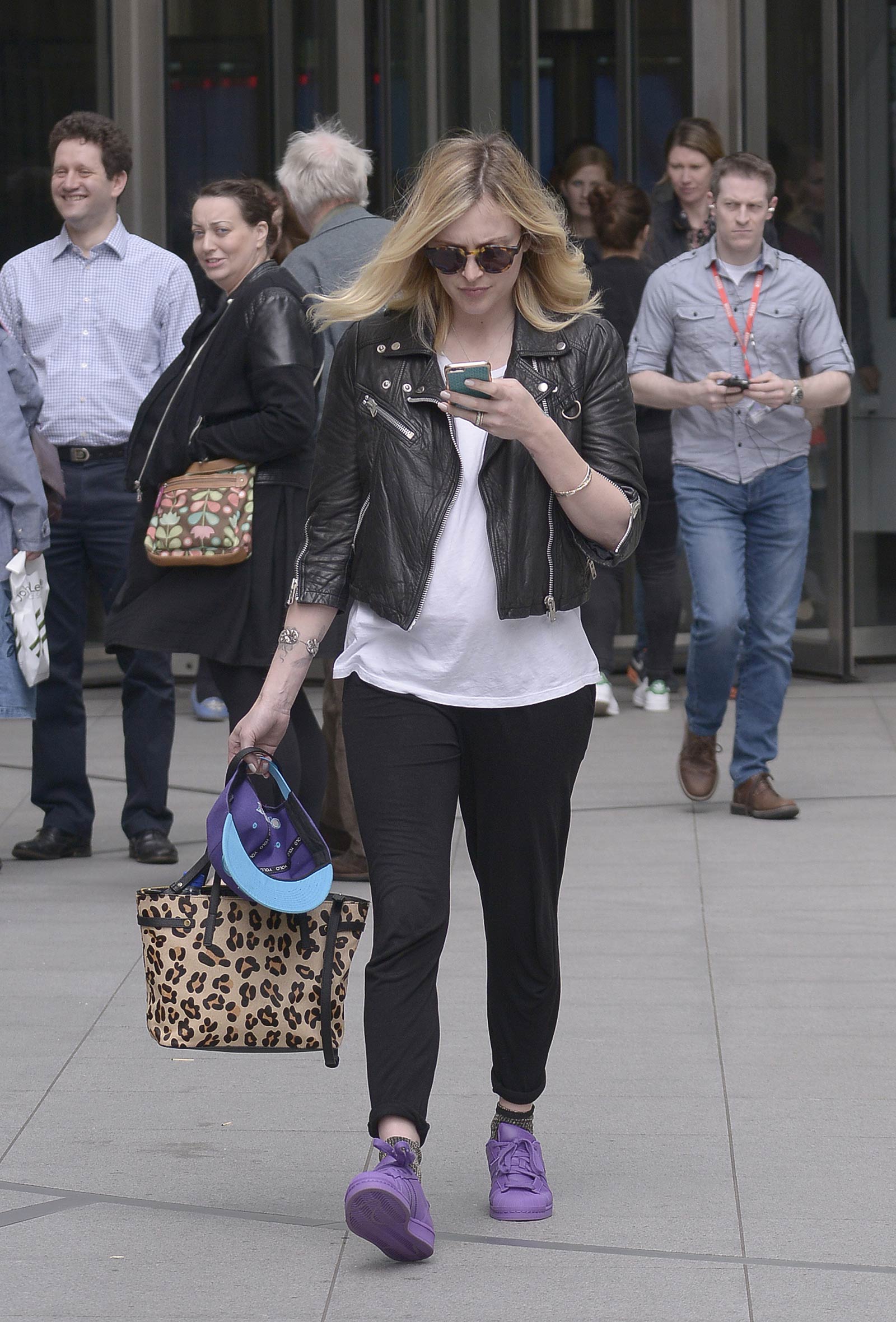 Fearne Cotton seen arriving at BBC Radio 1