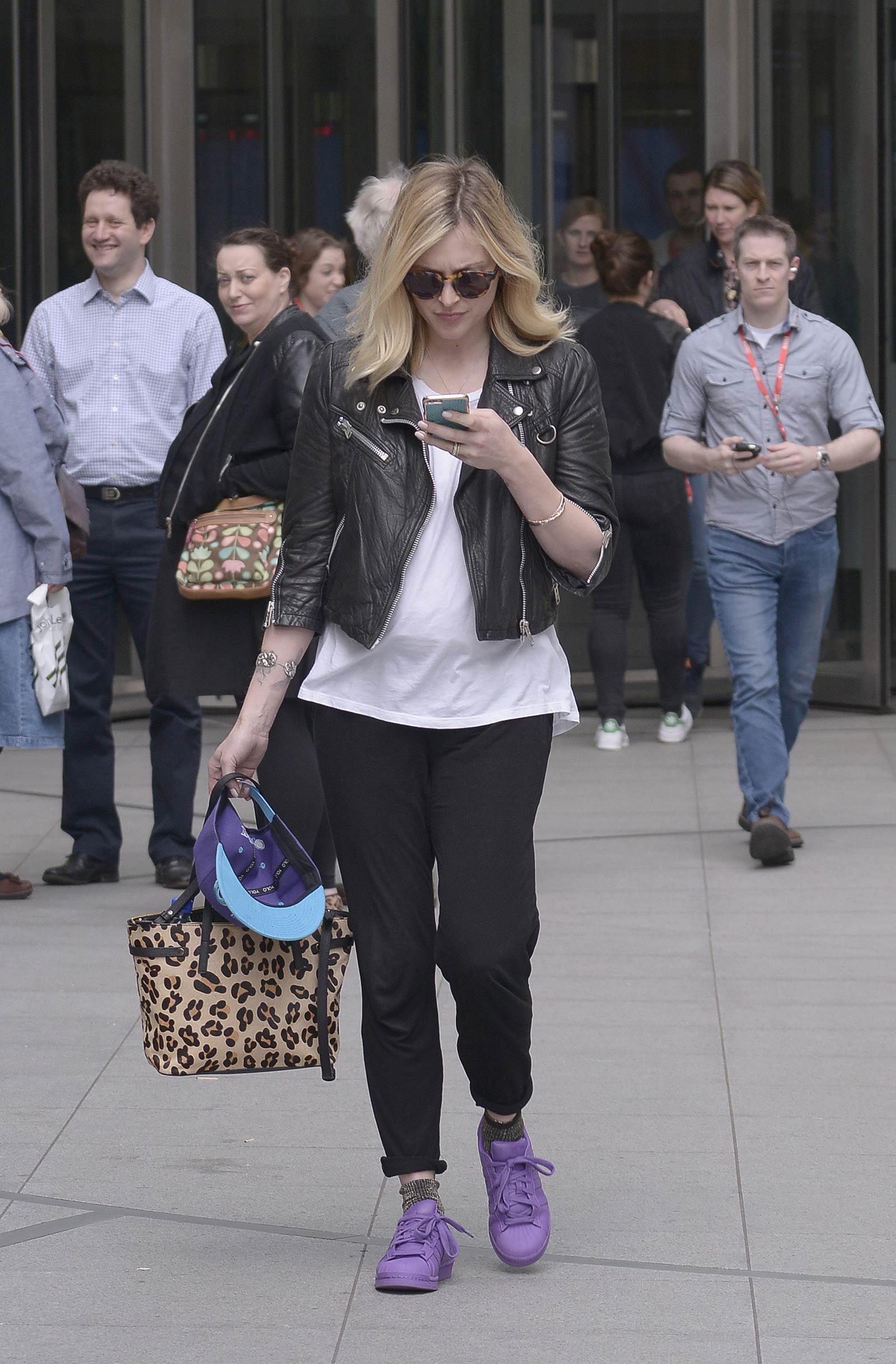 Fearne Cotton seen arriving at BBC Radio 1