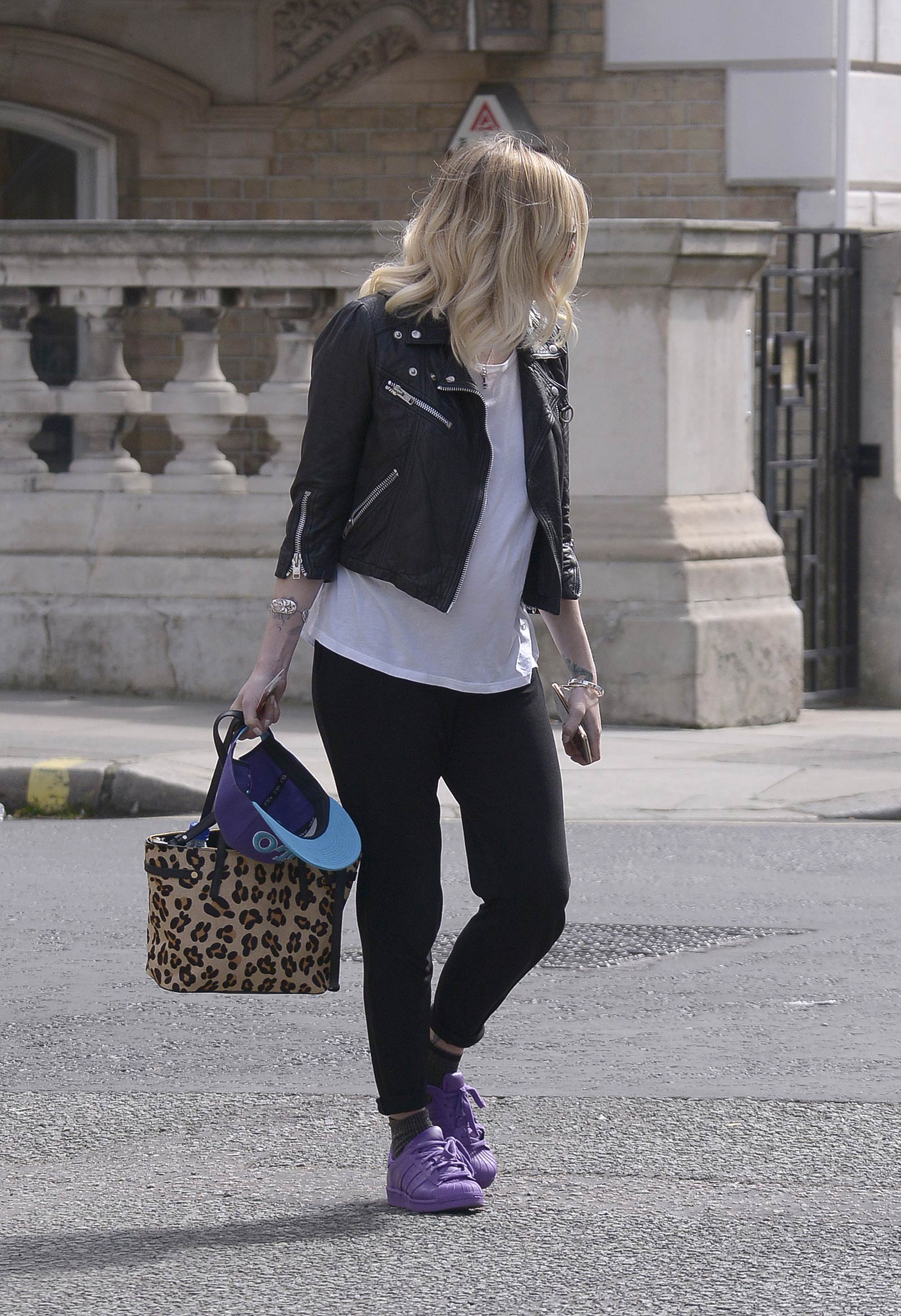 Fearne Cotton seen arriving at BBC Radio 1