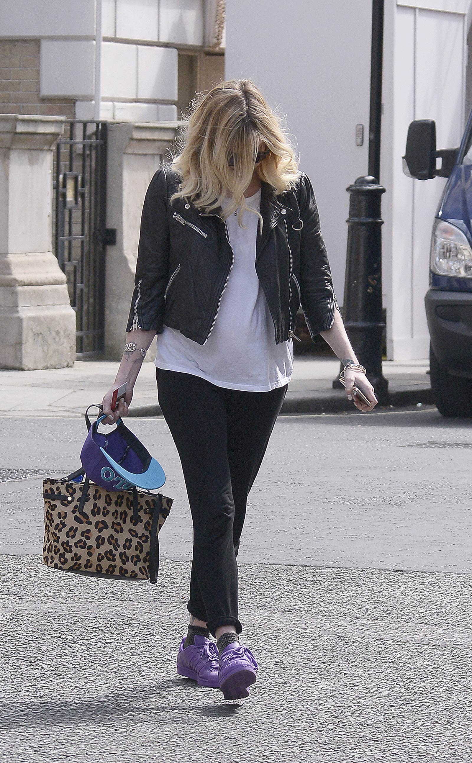 Fearne Cotton seen arriving at BBC Radio 1