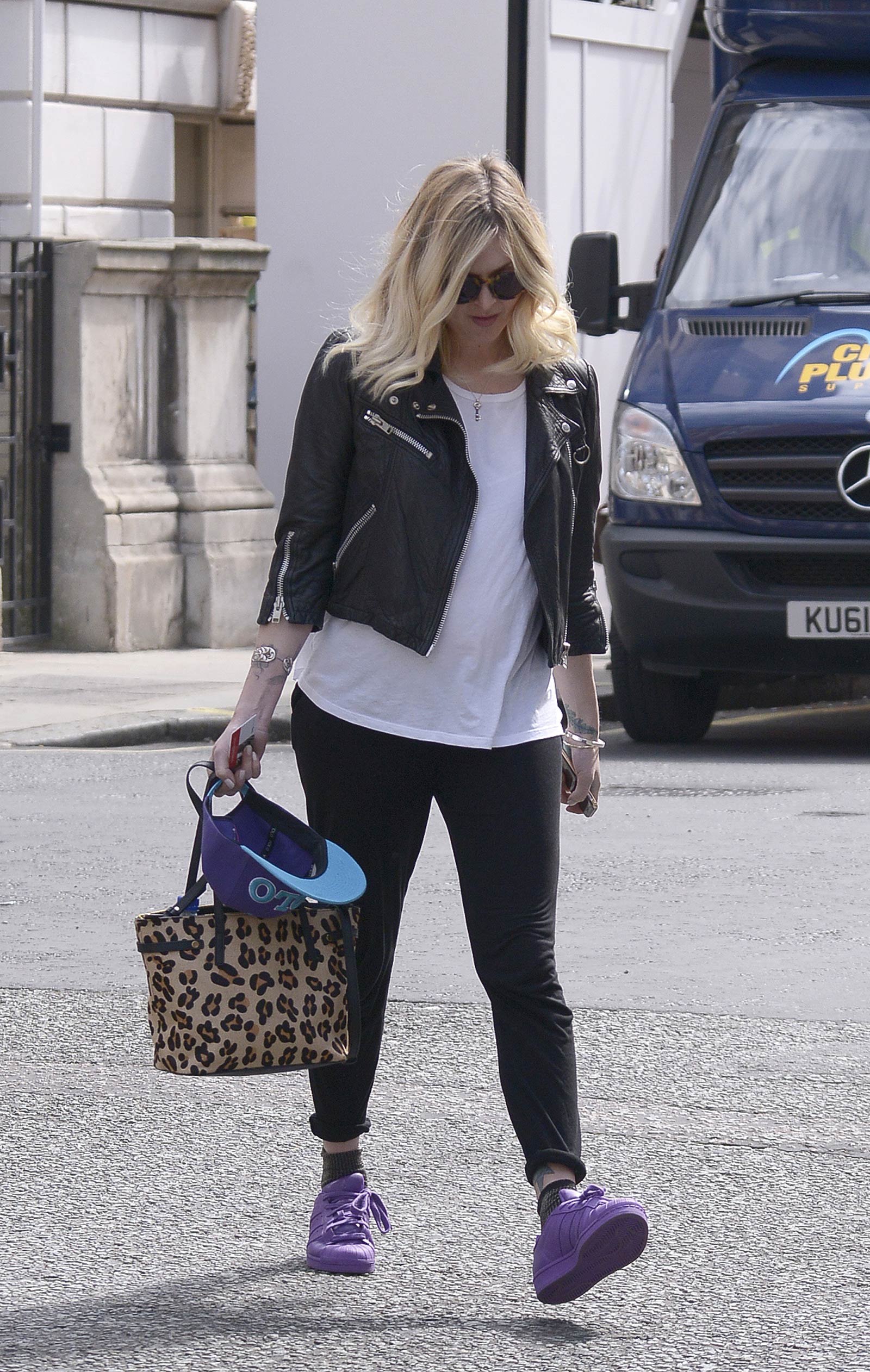 Fearne Cotton seen arriving at BBC Radio 1