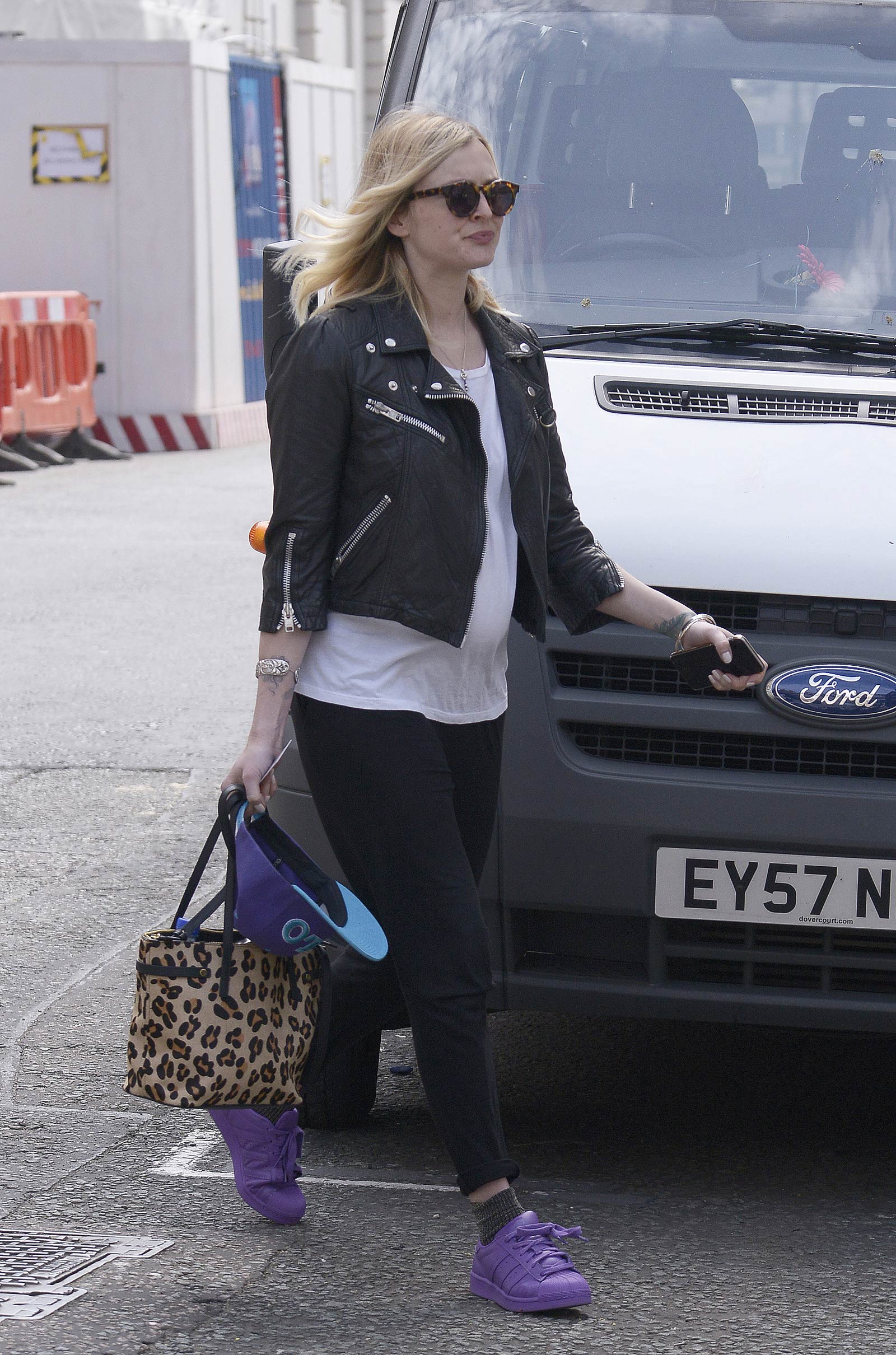 Fearne Cotton seen arriving at BBC Radio 1