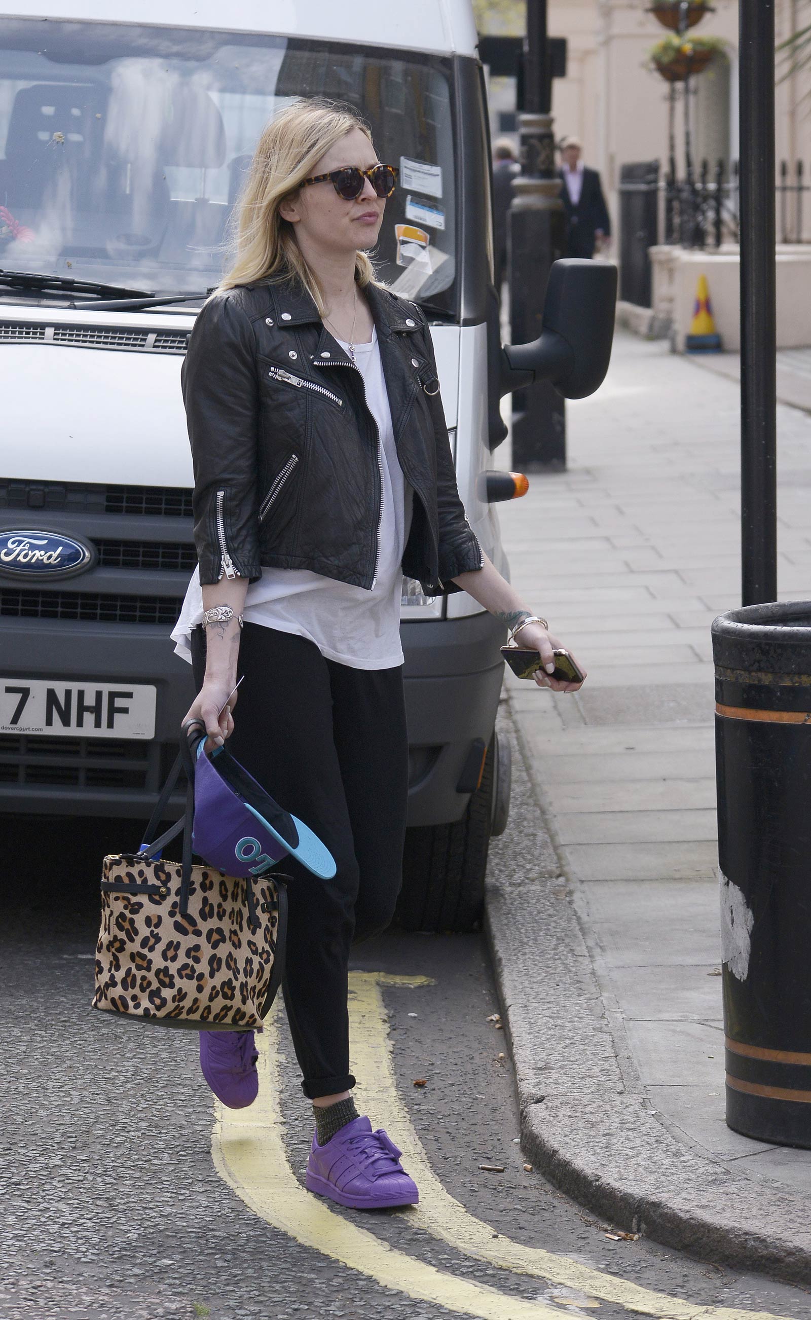 Fearne Cotton seen arriving at BBC Radio 1