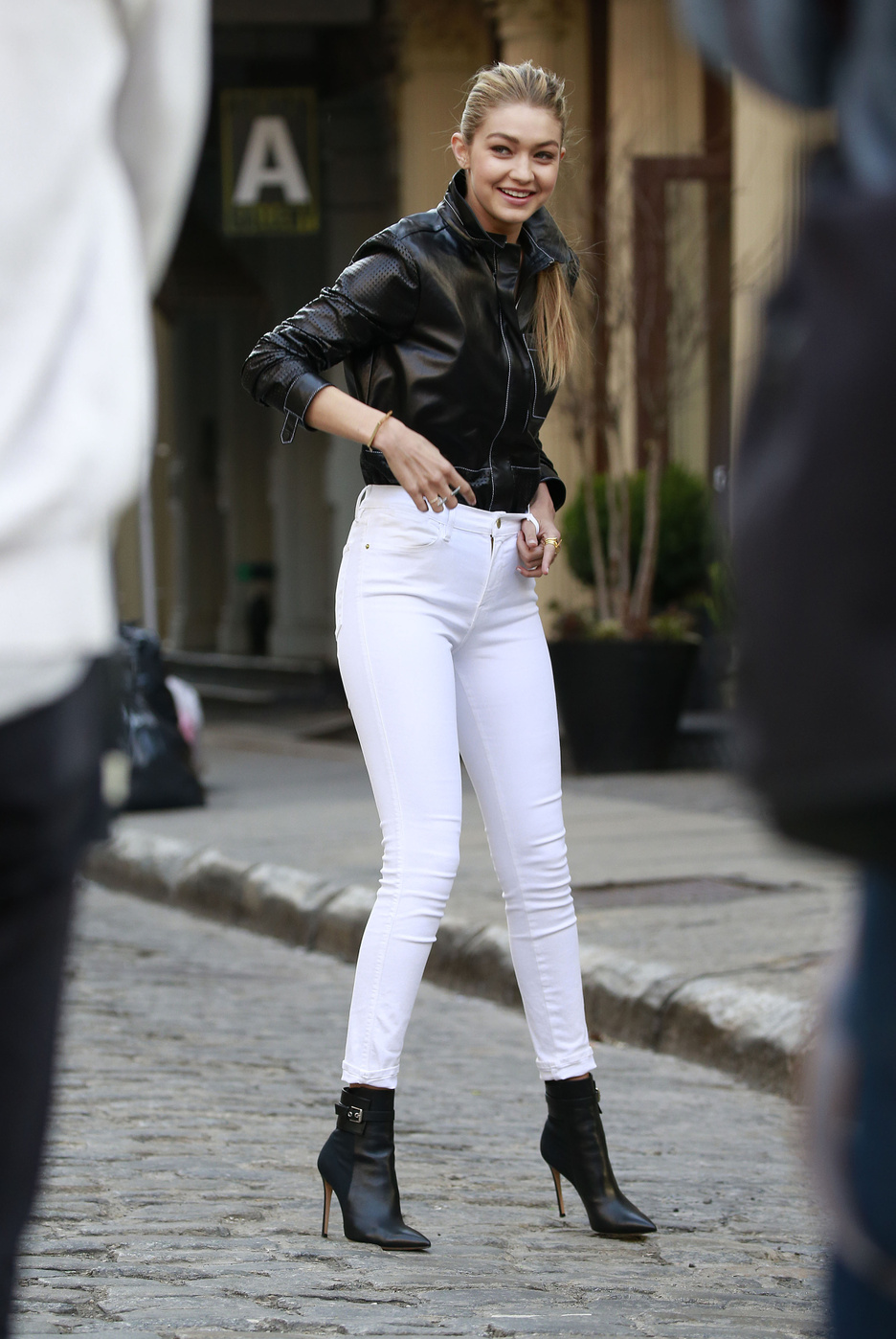 Gigi Hadid photo shoot in SoHo