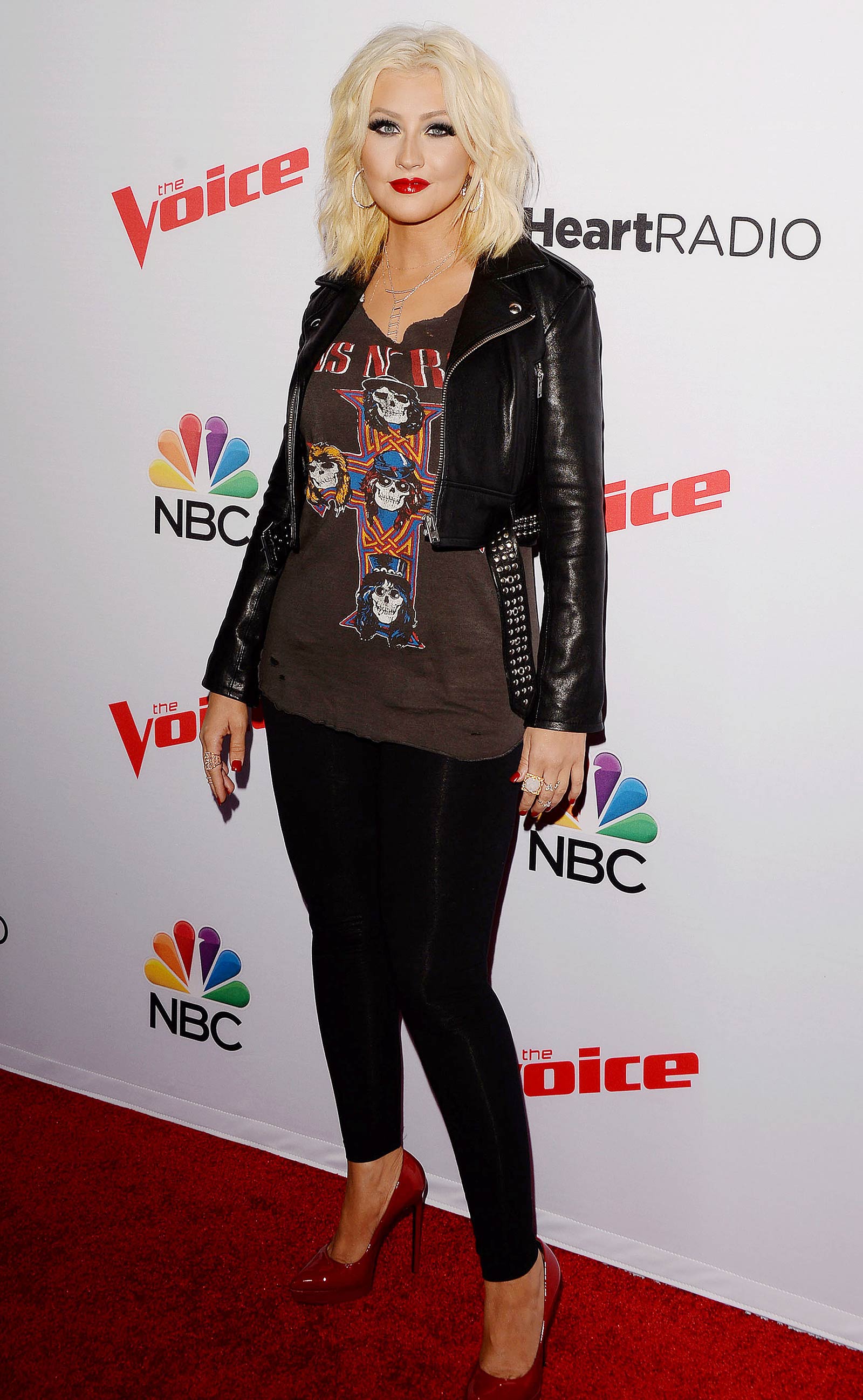 Christina Aguilera attends NBC The Voice Season 8 red carpet event