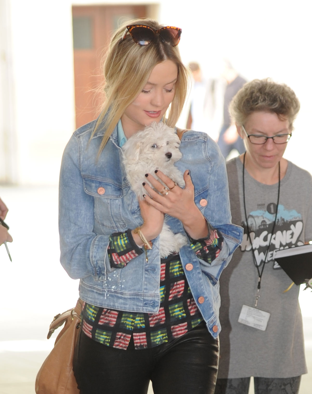 Laura Whitmore seen leaving the BBC Radio 1 Studios