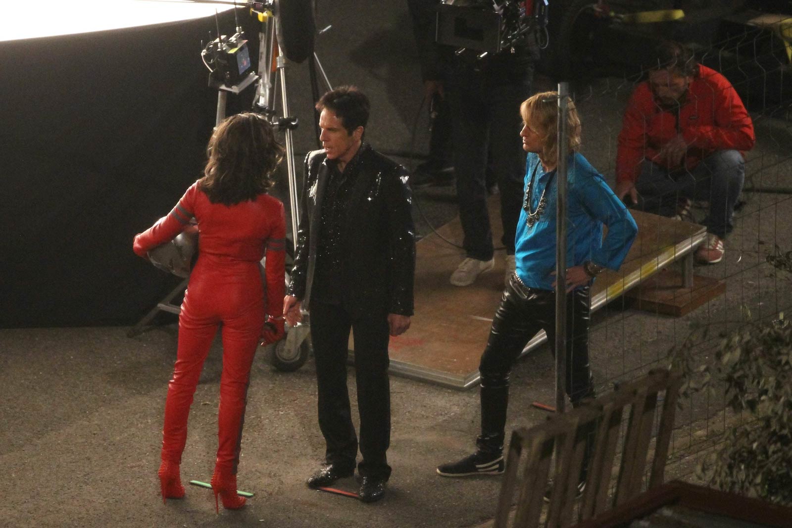 Penelope Cruz films some night scenes for Zoolander 2