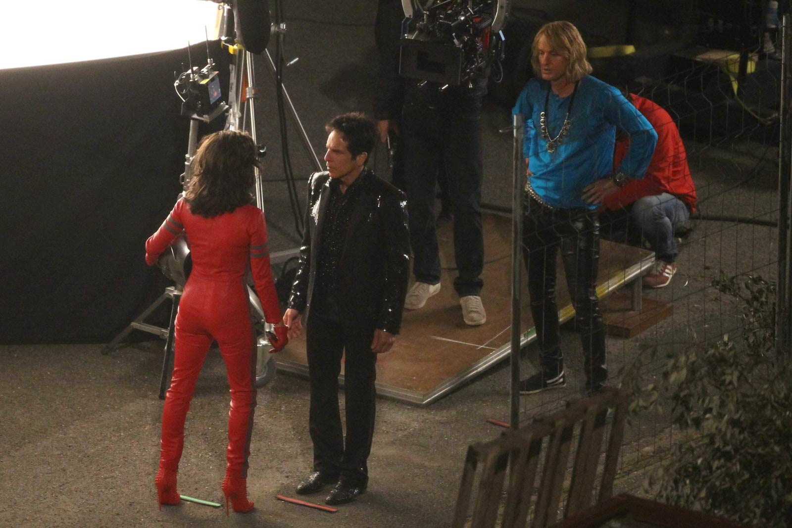 Penelope Cruz films some night scenes for Zoolander 2