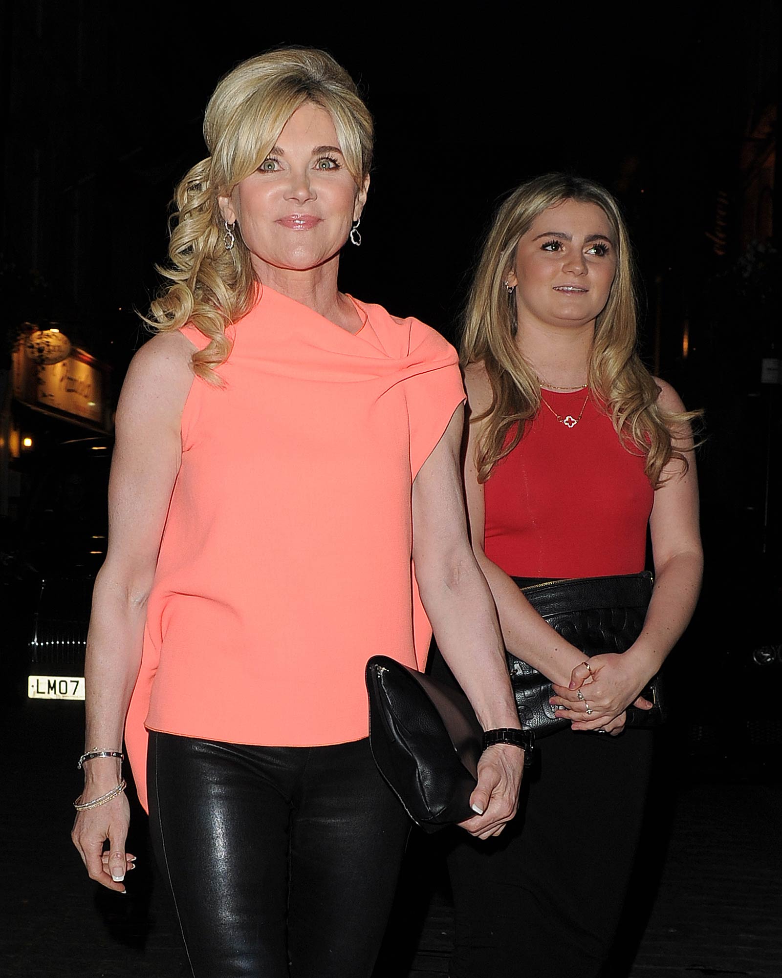 Anthea Turner out & about in London