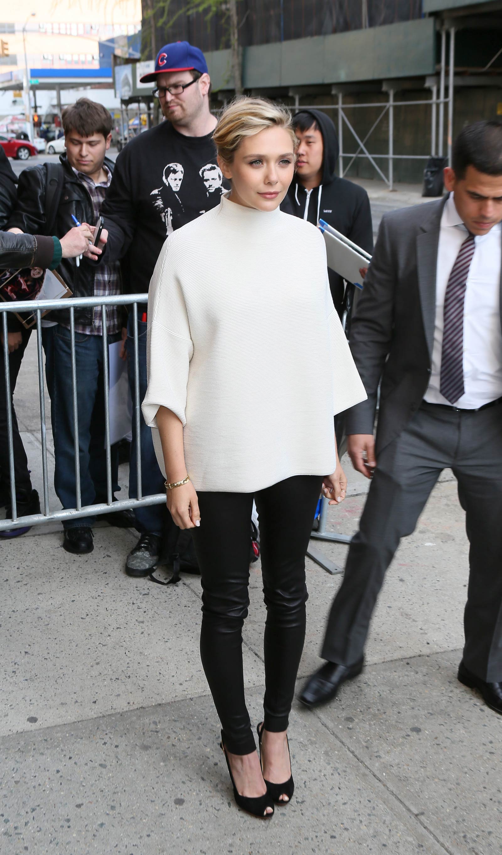 Elizabeth Olsen at The Daily Show in New York City