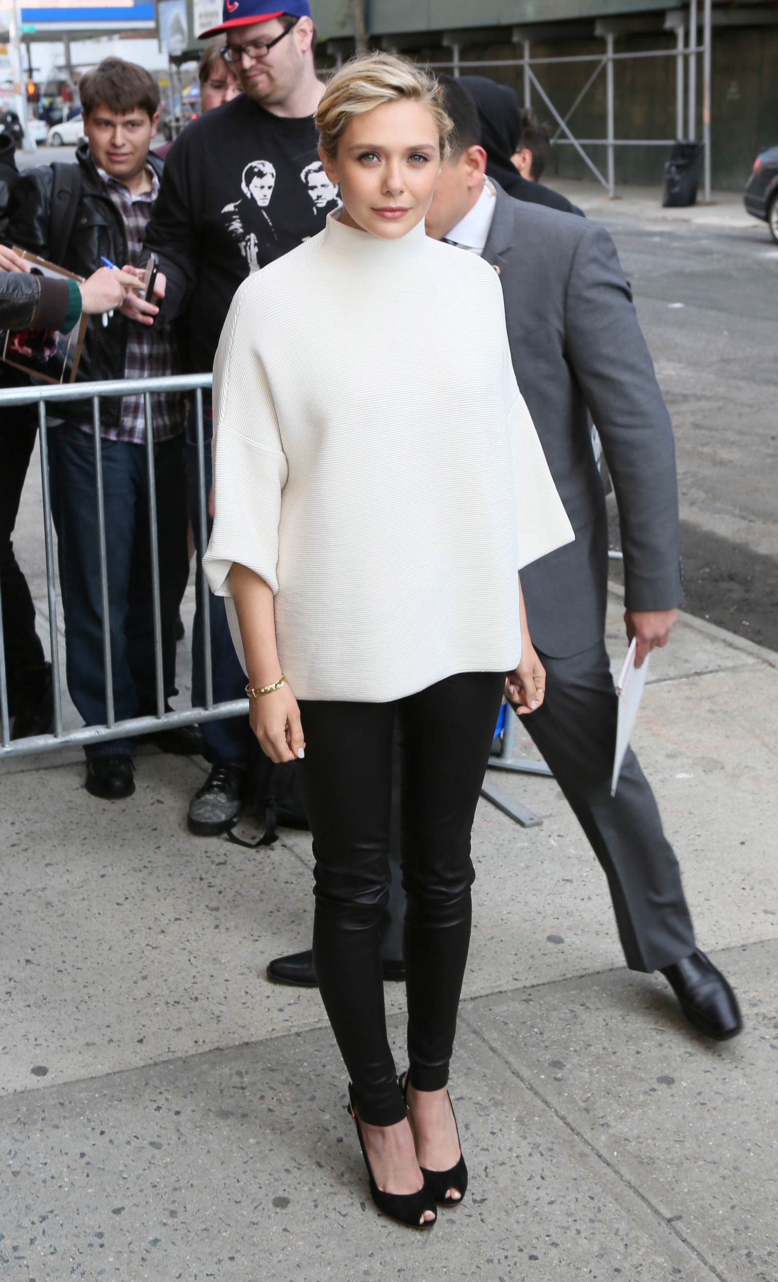 Elizabeth Olsen at The Daily Show in New York City