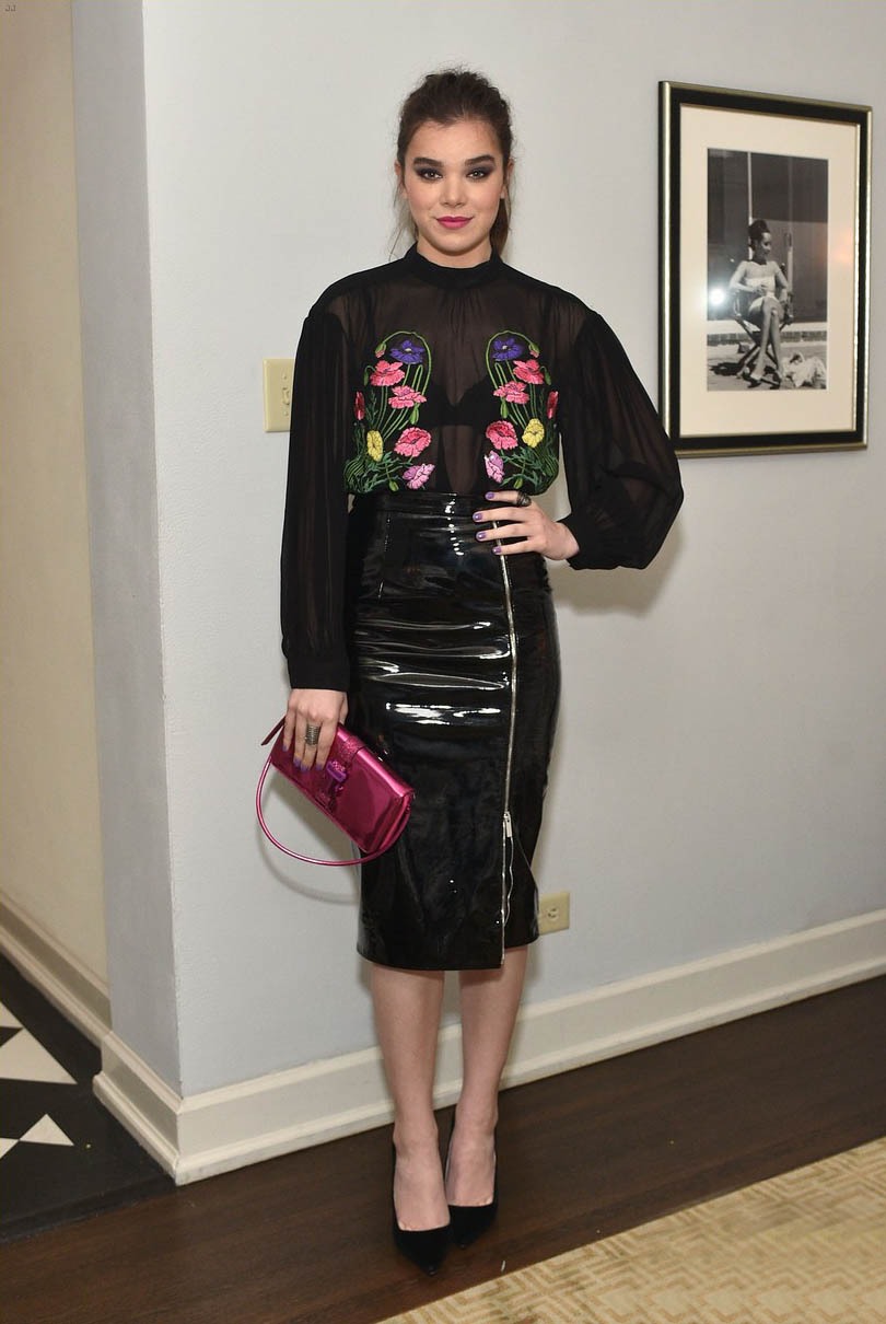 Hailee Steinfeld attends the Christopher Kane x mytheresa.com dinner