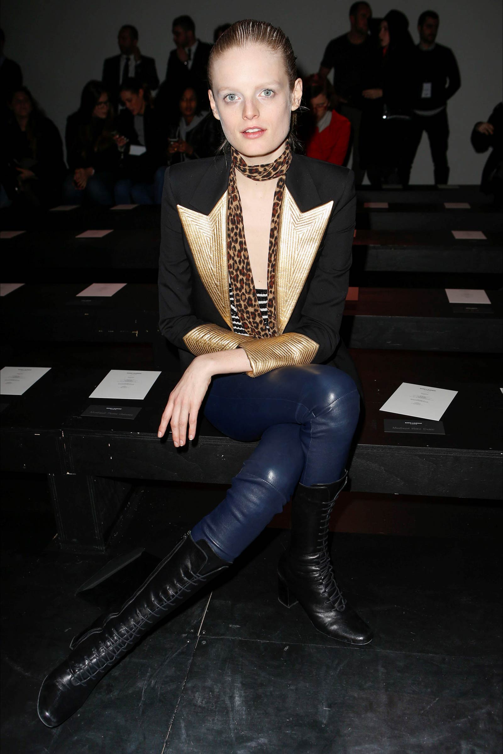 Hanne Gaby Odiele attends Saint Laurent