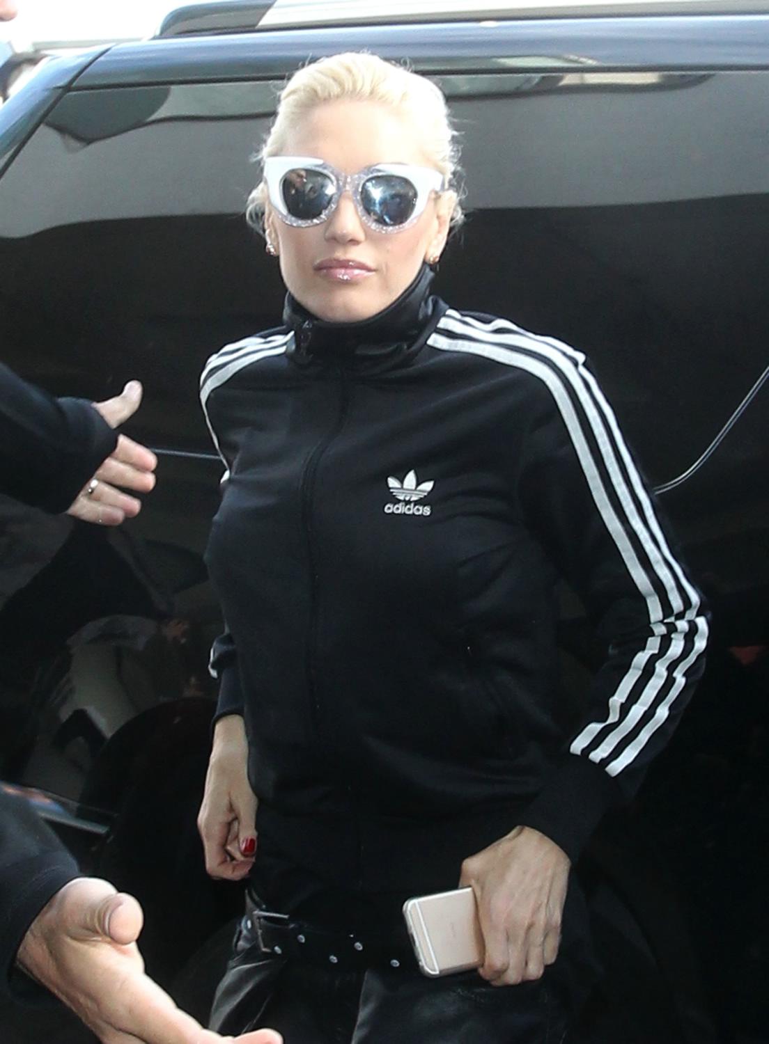 Gwen Stefani departing from the Los Angeles International Airport