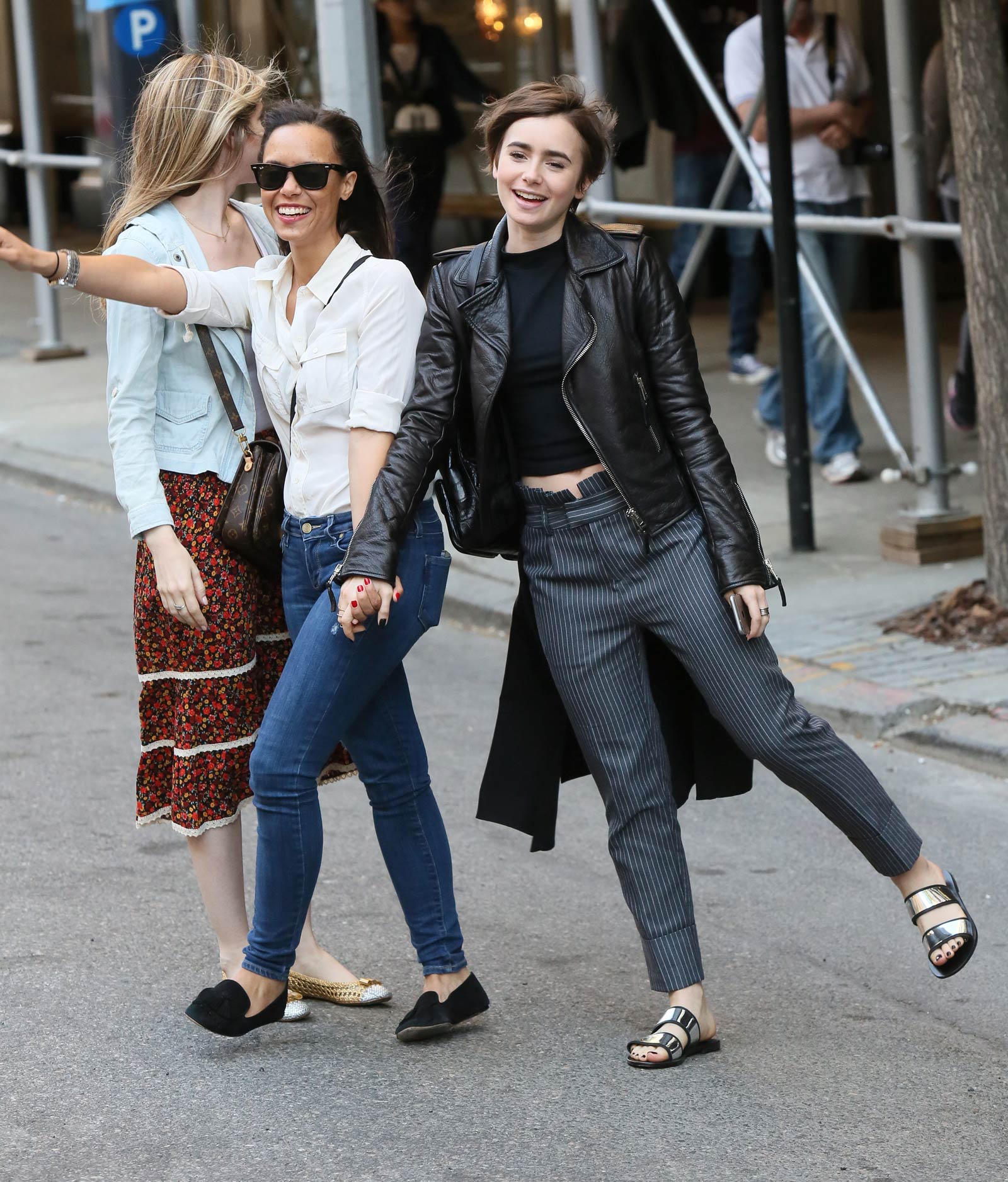 Lily Collins Out in New York City