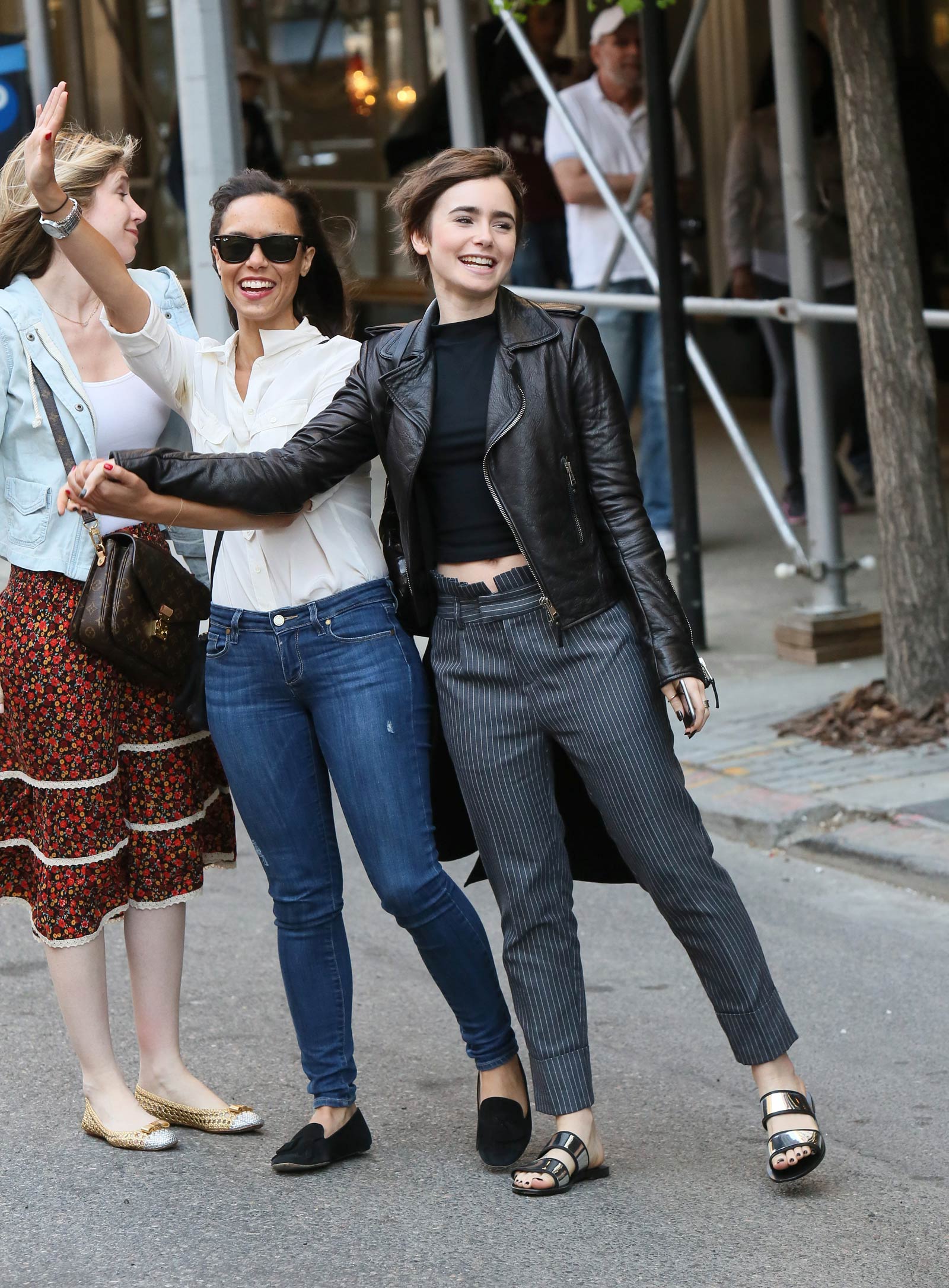 Lily Collins Out in New York City