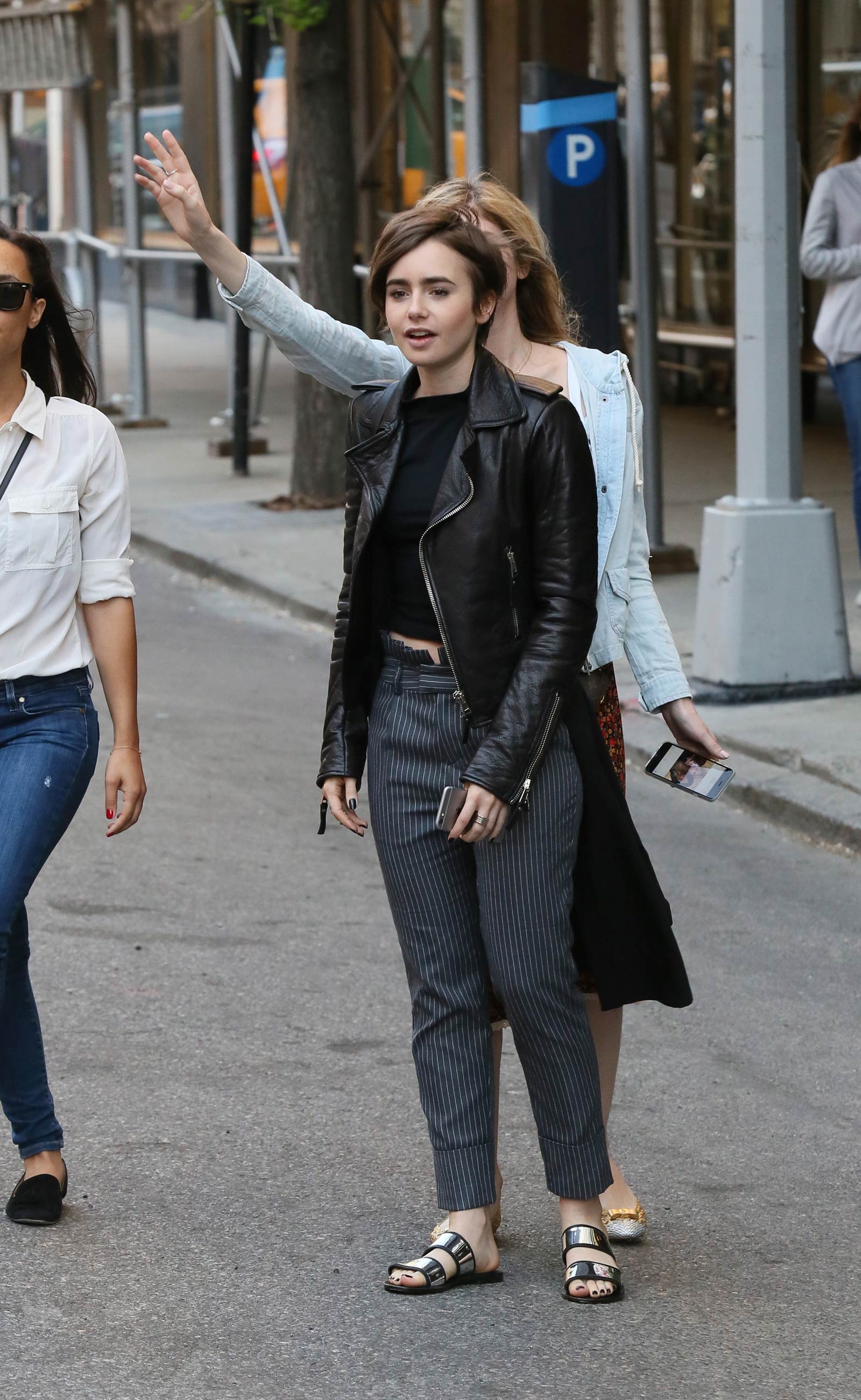 Lily Collins Out in New York City