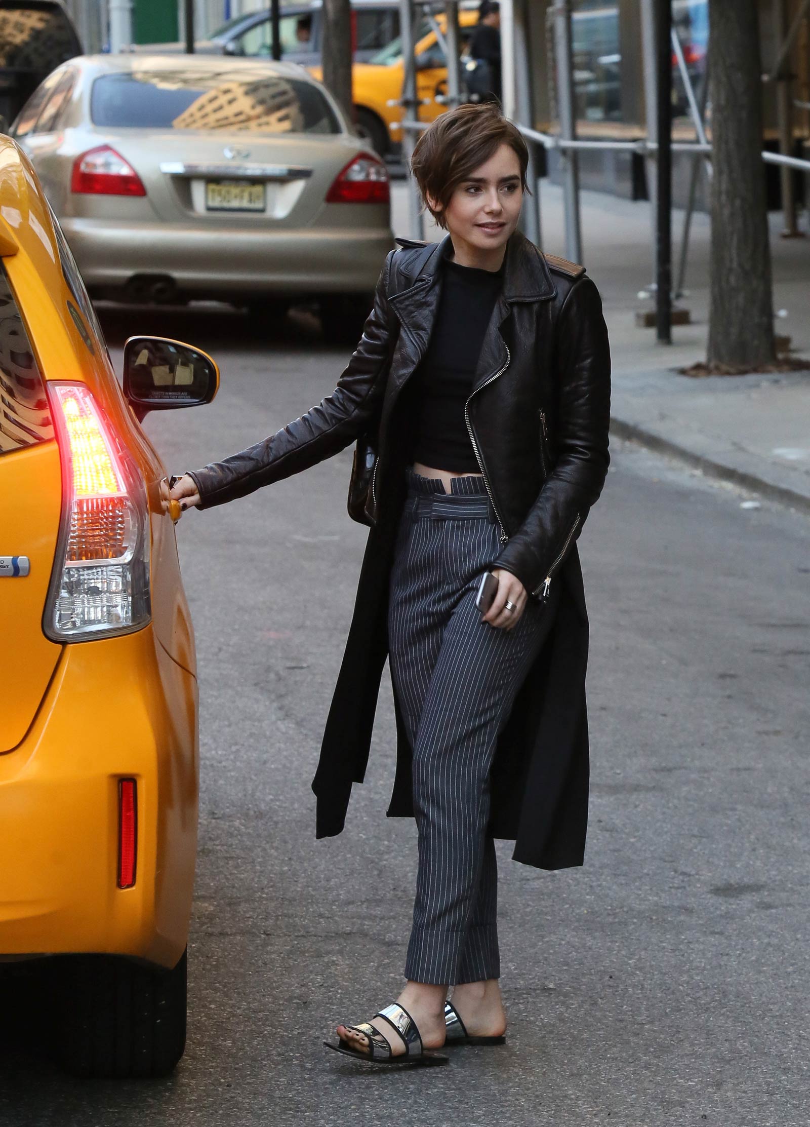 Lily Collins Out in New York City