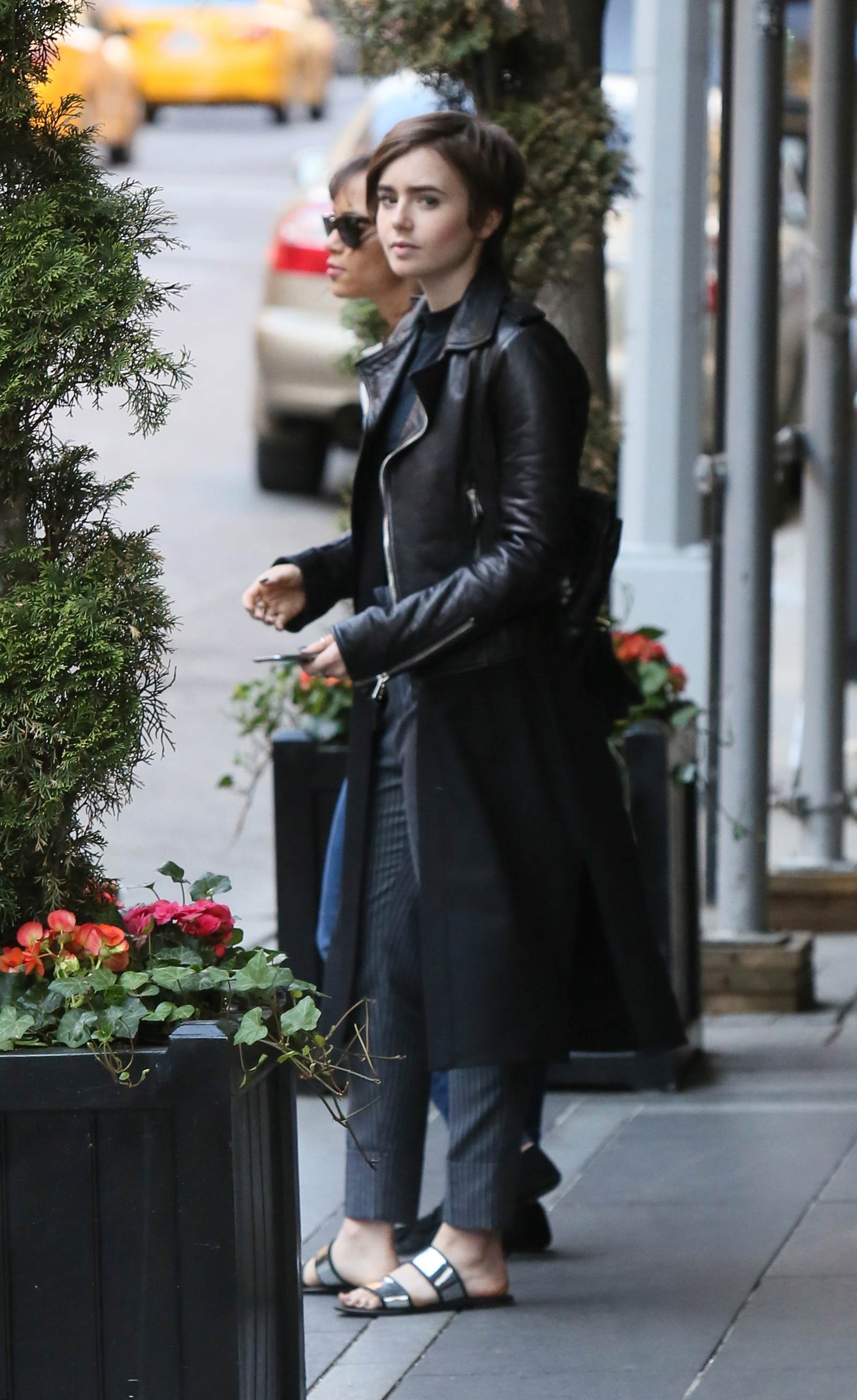 Lily Collins Out in New York City