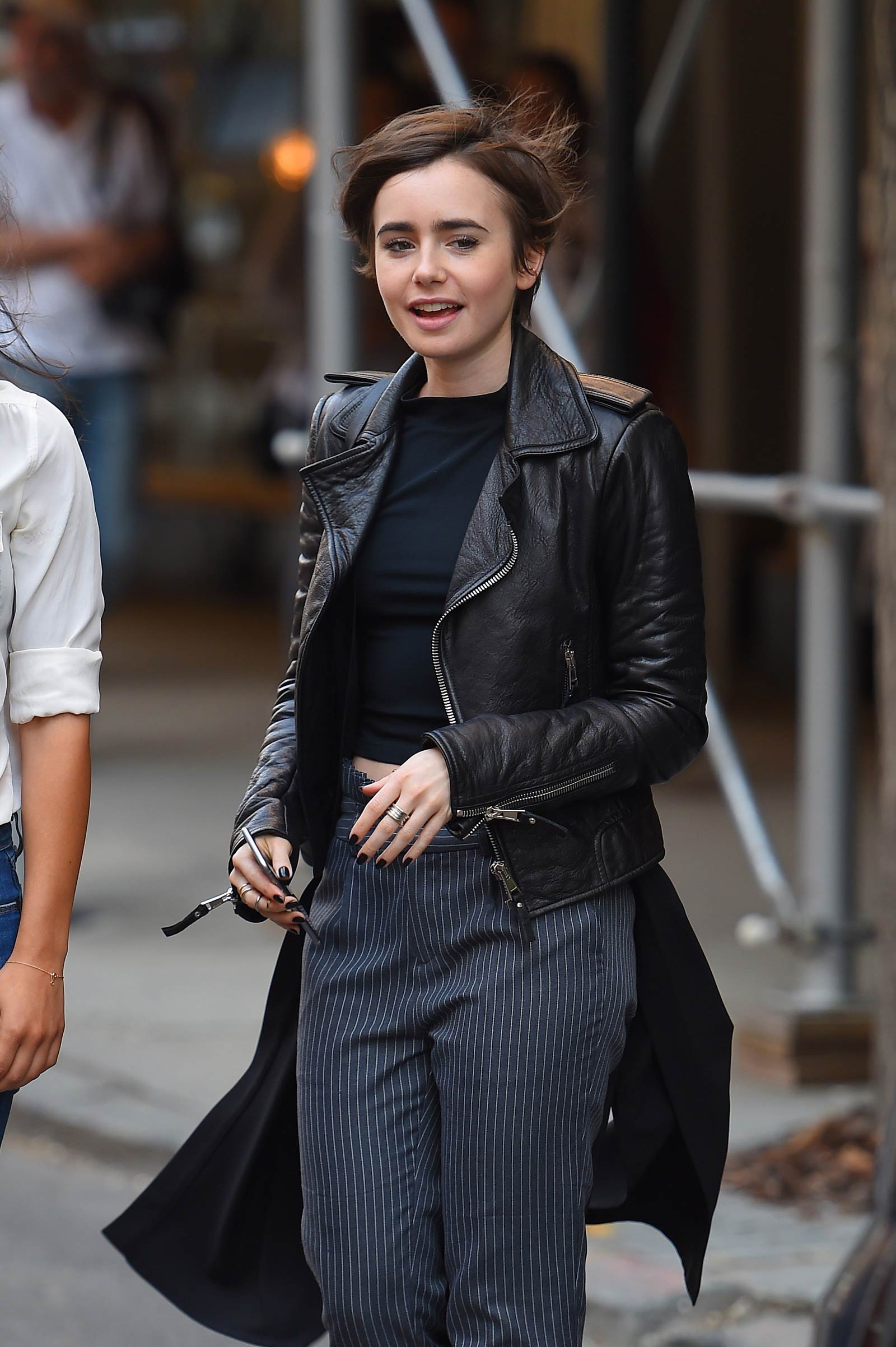 Lily Collins Out in New York City