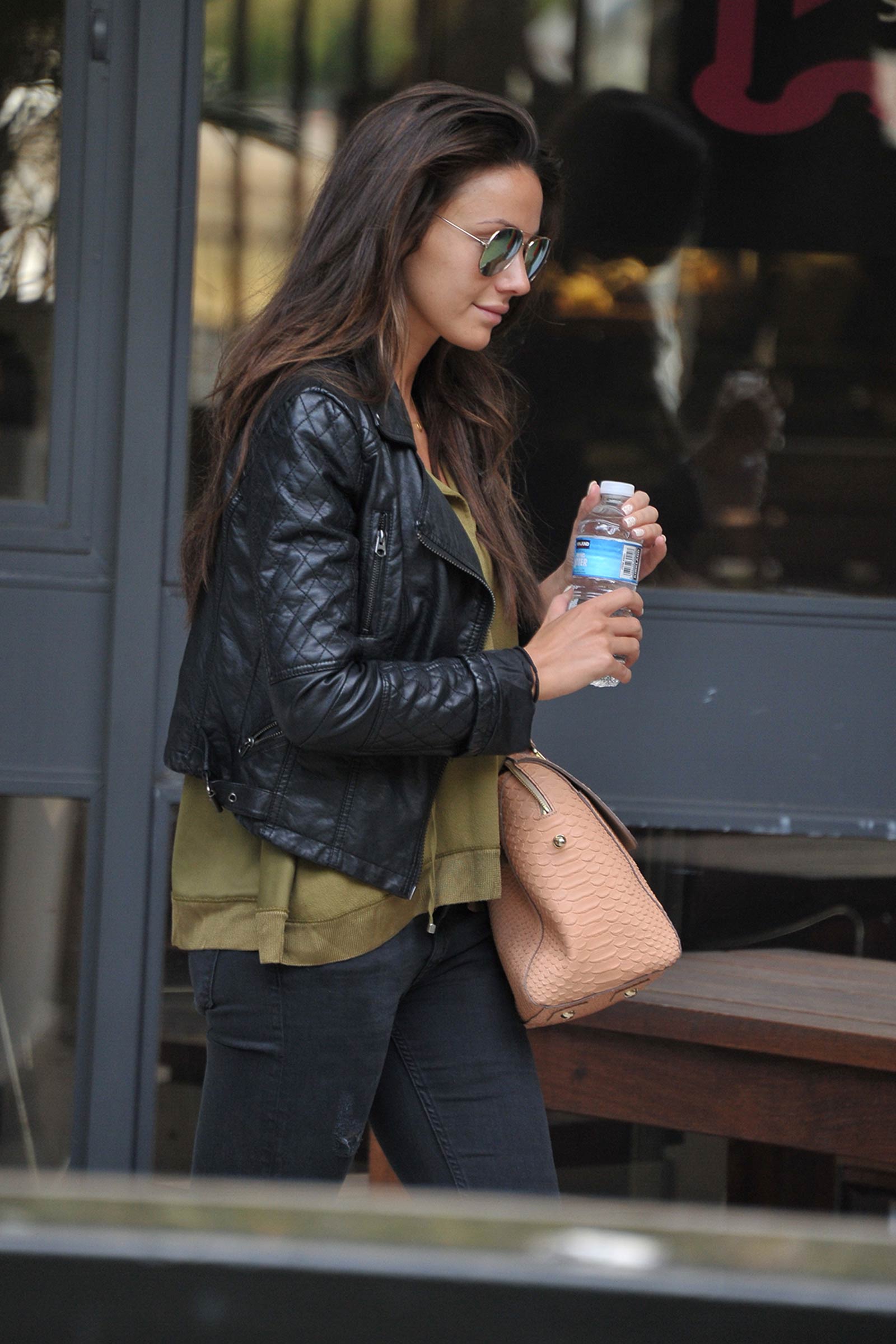 Michelle Keegan seen outside the London Studios