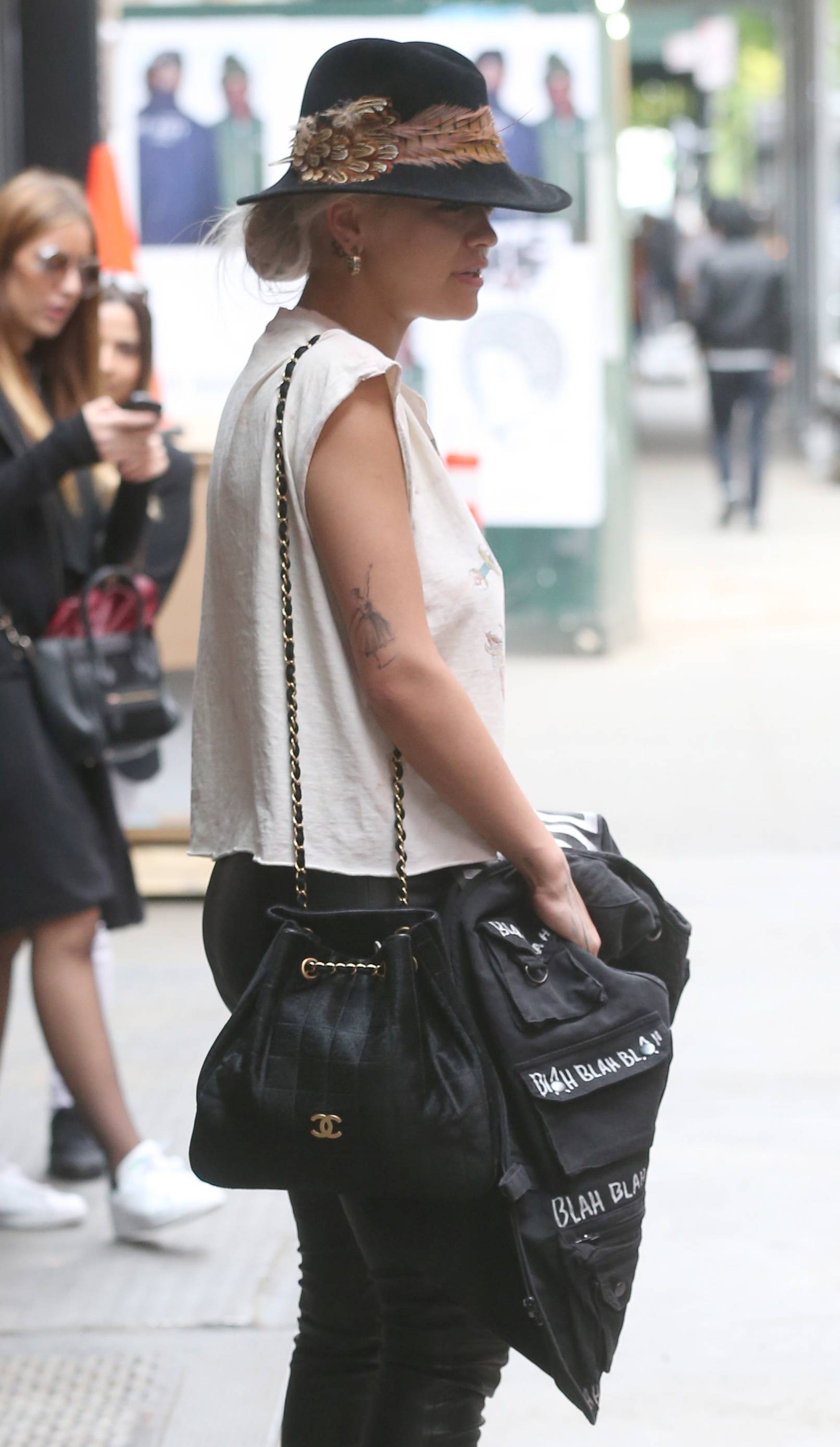 Rita Ora leaving her hotel in New York